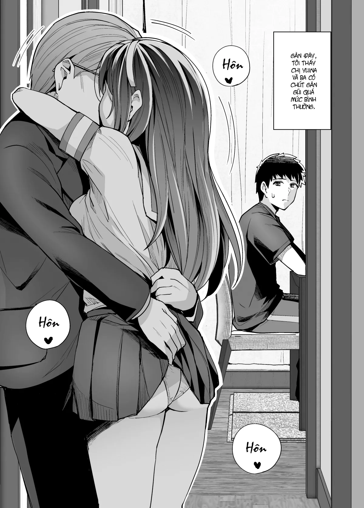 HentaiVN.net - Ảnh 8 - Ane wa Oyaji ni Dakareteru [My Sister Sleeps With My Dad] - Chap 1
