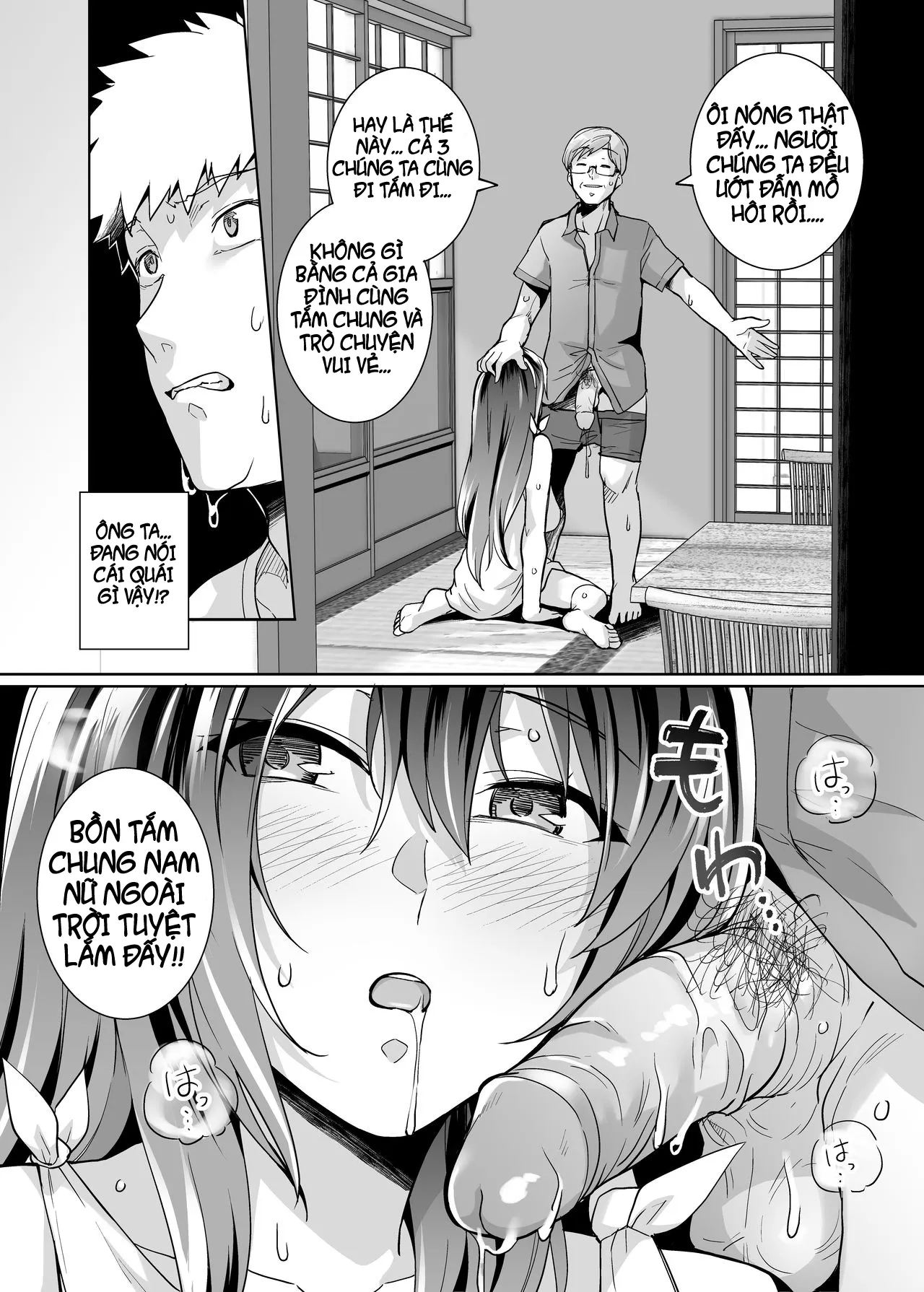 HentaiVN.net - Ảnh 20 - Ane wa Oyaji ni Dakareteru [My Sister Sleeps With My Dad] - Chap 2