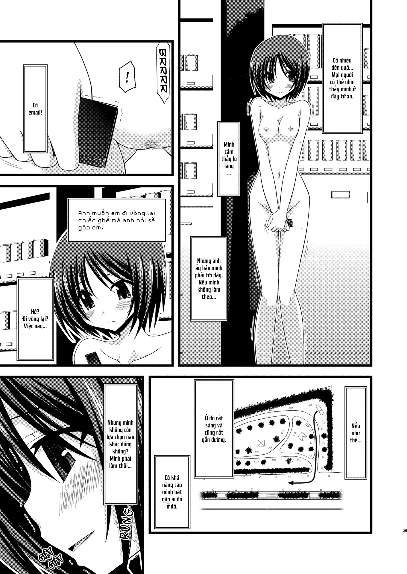 HentaiVN.net - Ảnh 35 - Cô gái thích khoả thân - Chap 11 (hết) [Roshutsu Shoujo Yuugi] - Chap 6