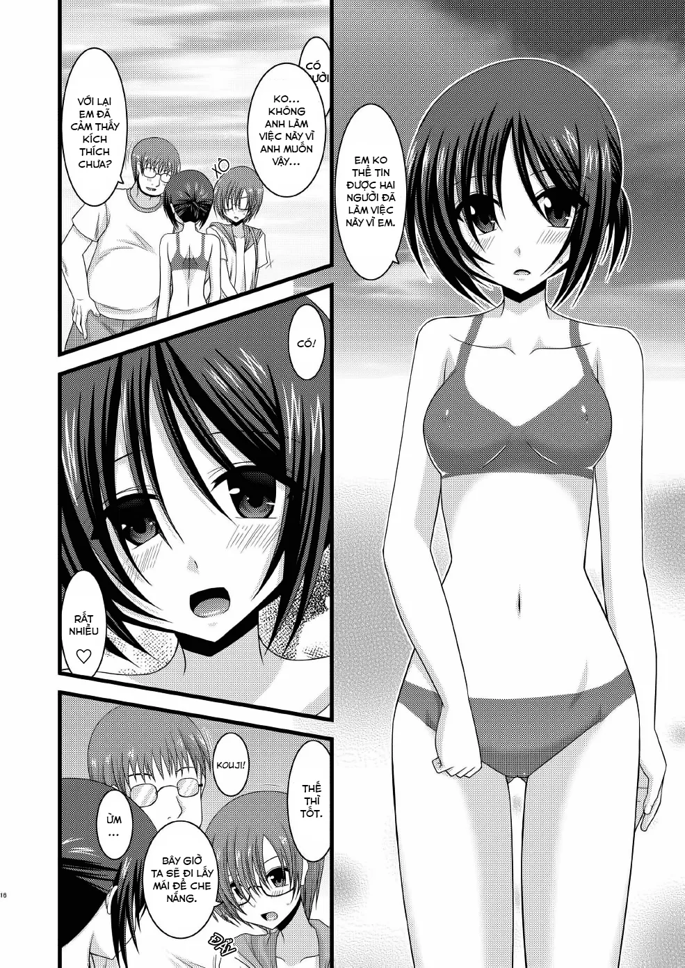 HentaiVN.net - Ảnh 16 - Cô gái thích khoả thân - Chap 11 (hết) [Roshutsu Shoujo Yuugi] - Chap 7
