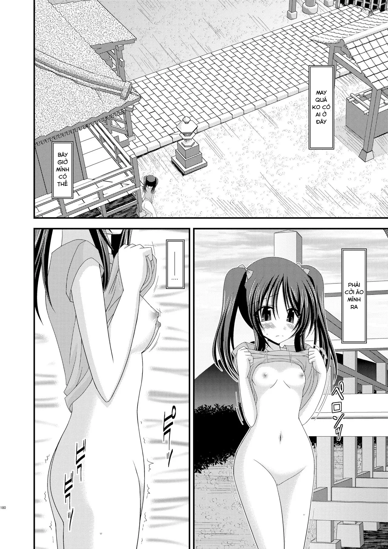 HentaiVN.net - Ảnh 10 - Cô gái thích khoả thân - Chap 11 (hết) [Roshutsu Shoujo Yuugi] - Ngoại truyện 1: Thủ dâm ở chùa