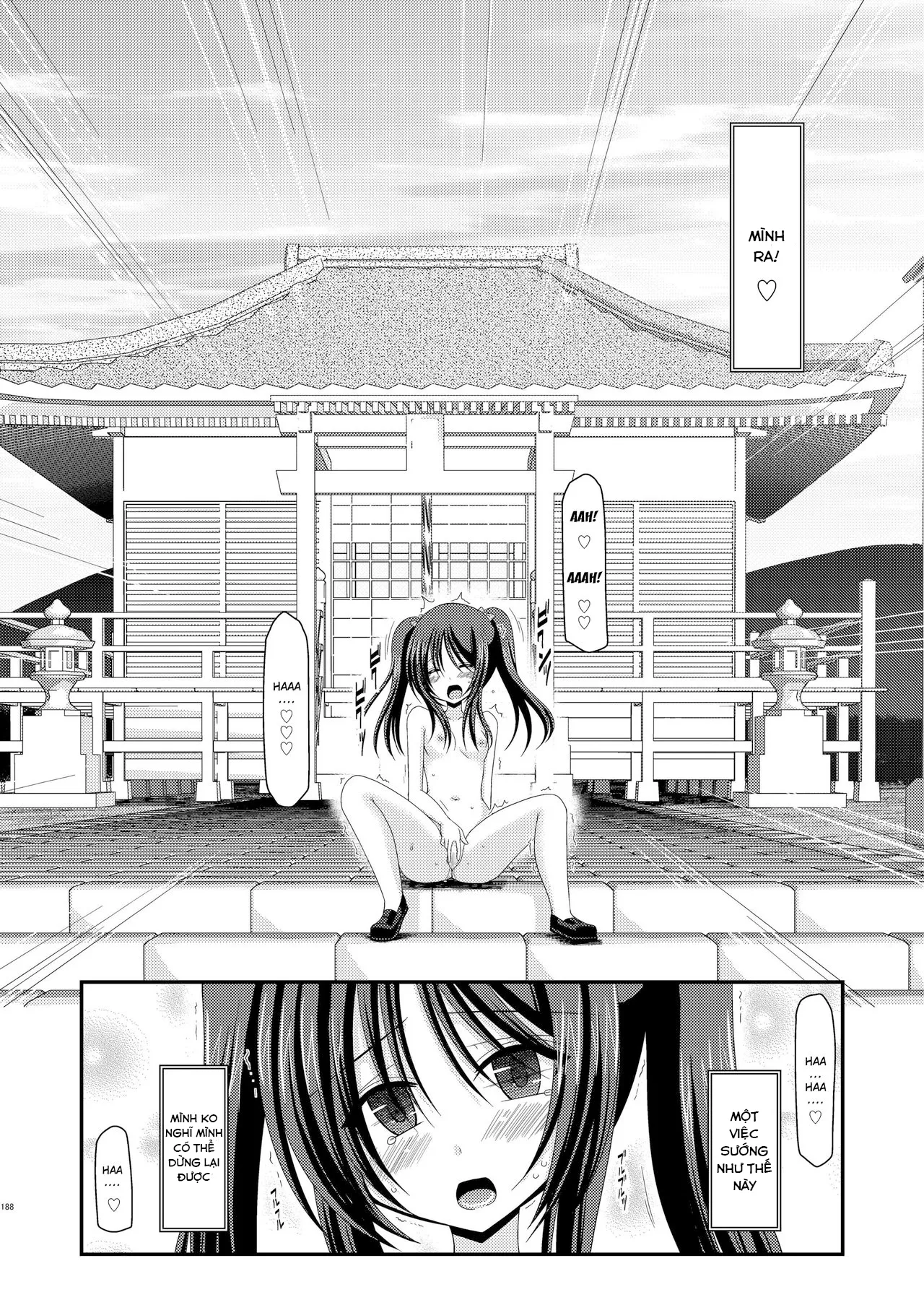 HentaiVN.net - Ảnh 18 - Cô gái thích khoả thân - Chap 11 (hết) [Roshutsu Shoujo Yuugi] - Ngoại truyện 1: Thủ dâm ở chùa
