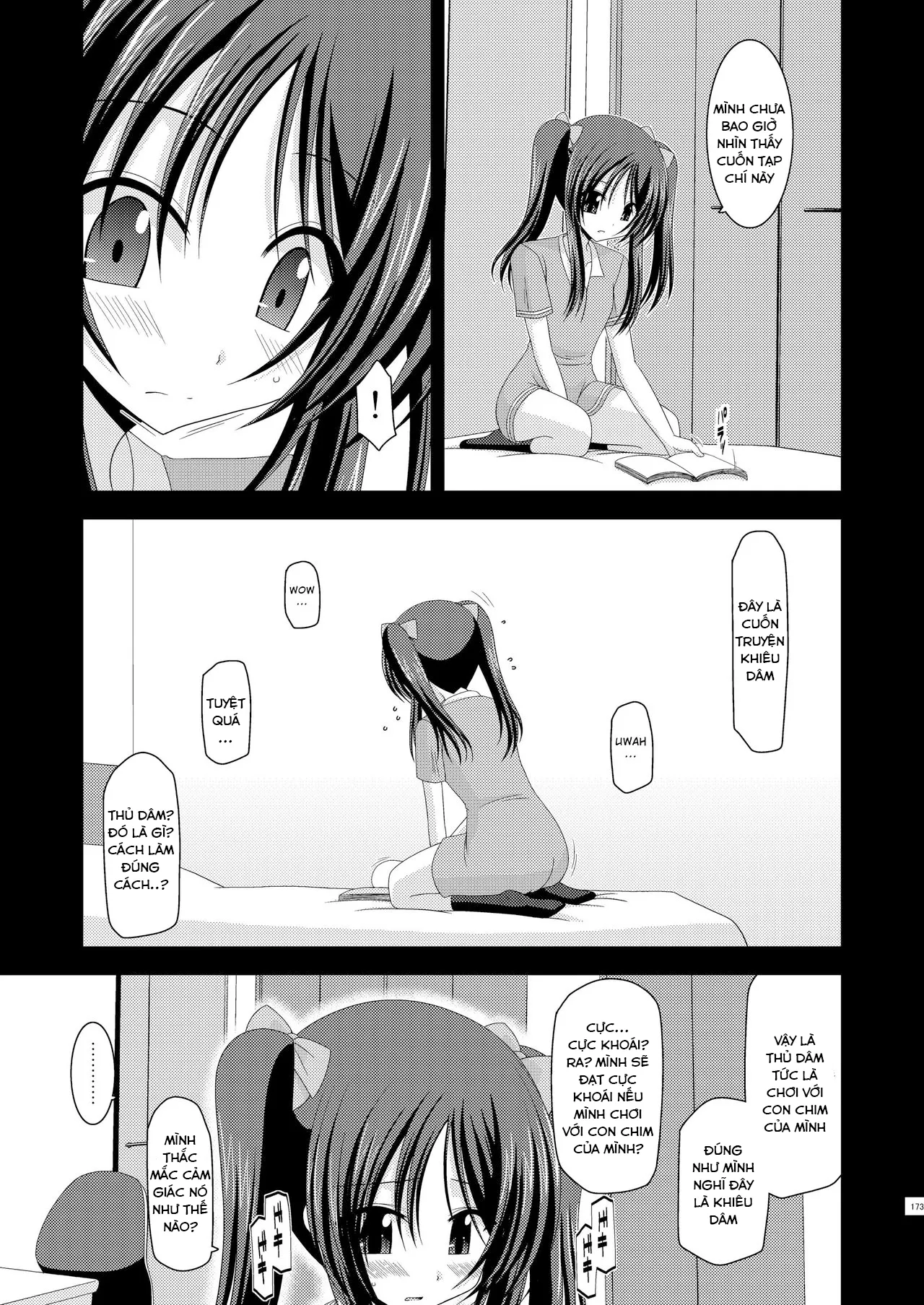 HentaiVN.net - Ảnh 3 - Cô gái thích khoả thân - Chap 11 (hết) [Roshutsu Shoujo Yuugi] - Ngoại truyện 1: Thủ dâm ở chùa