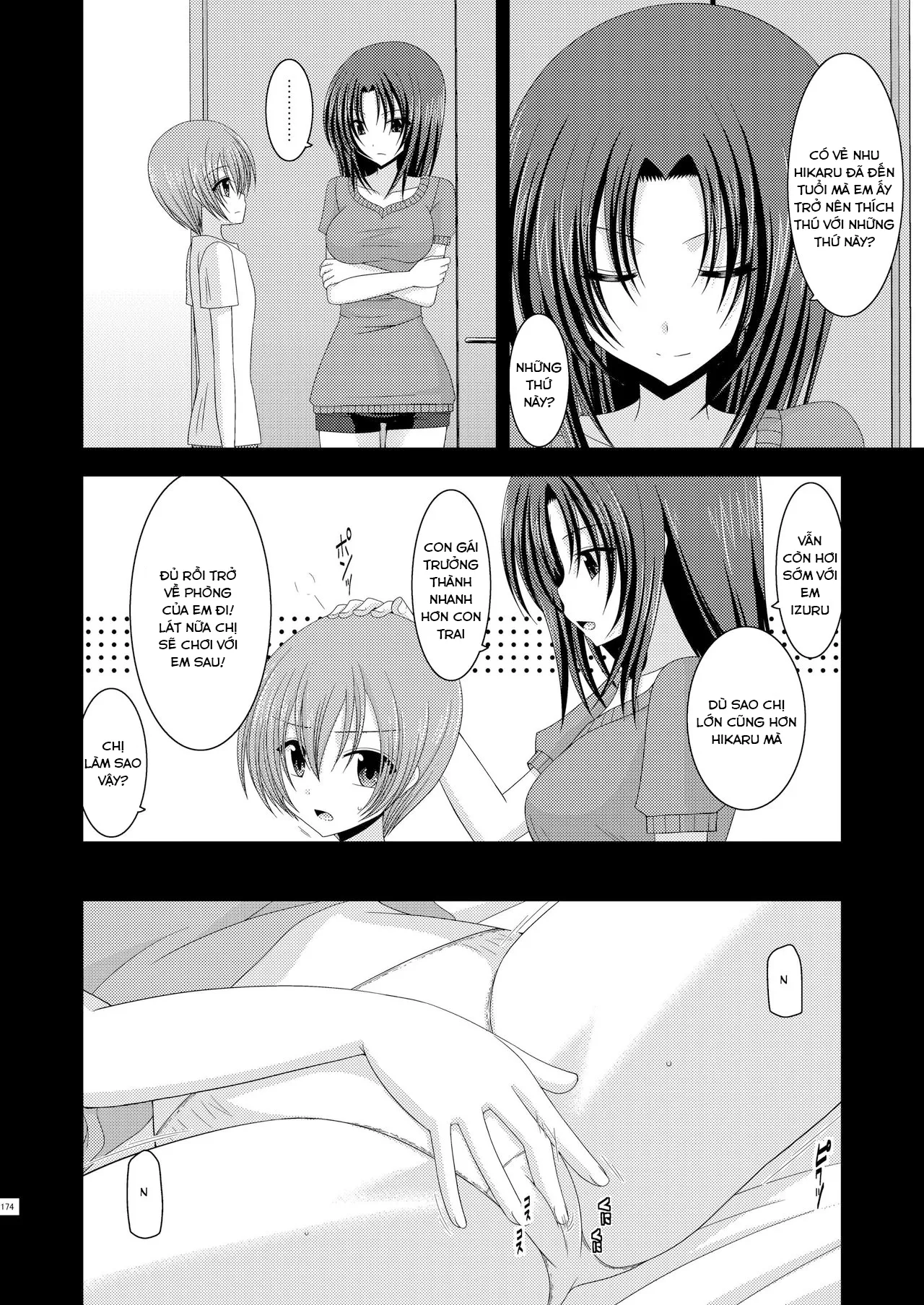 HentaiVN.net - Ảnh 4 - Cô gái thích khoả thân - Chap 11 (hết) [Roshutsu Shoujo Yuugi] - Ngoại truyện 1: Thủ dâm ở chùa