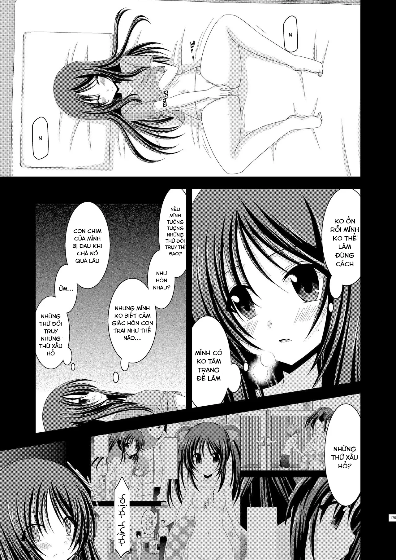 HentaiVN.net - Ảnh 5 - Cô gái thích khoả thân - Chap 11 (hết) [Roshutsu Shoujo Yuugi] - Ngoại truyện 1: Thủ dâm ở chùa
