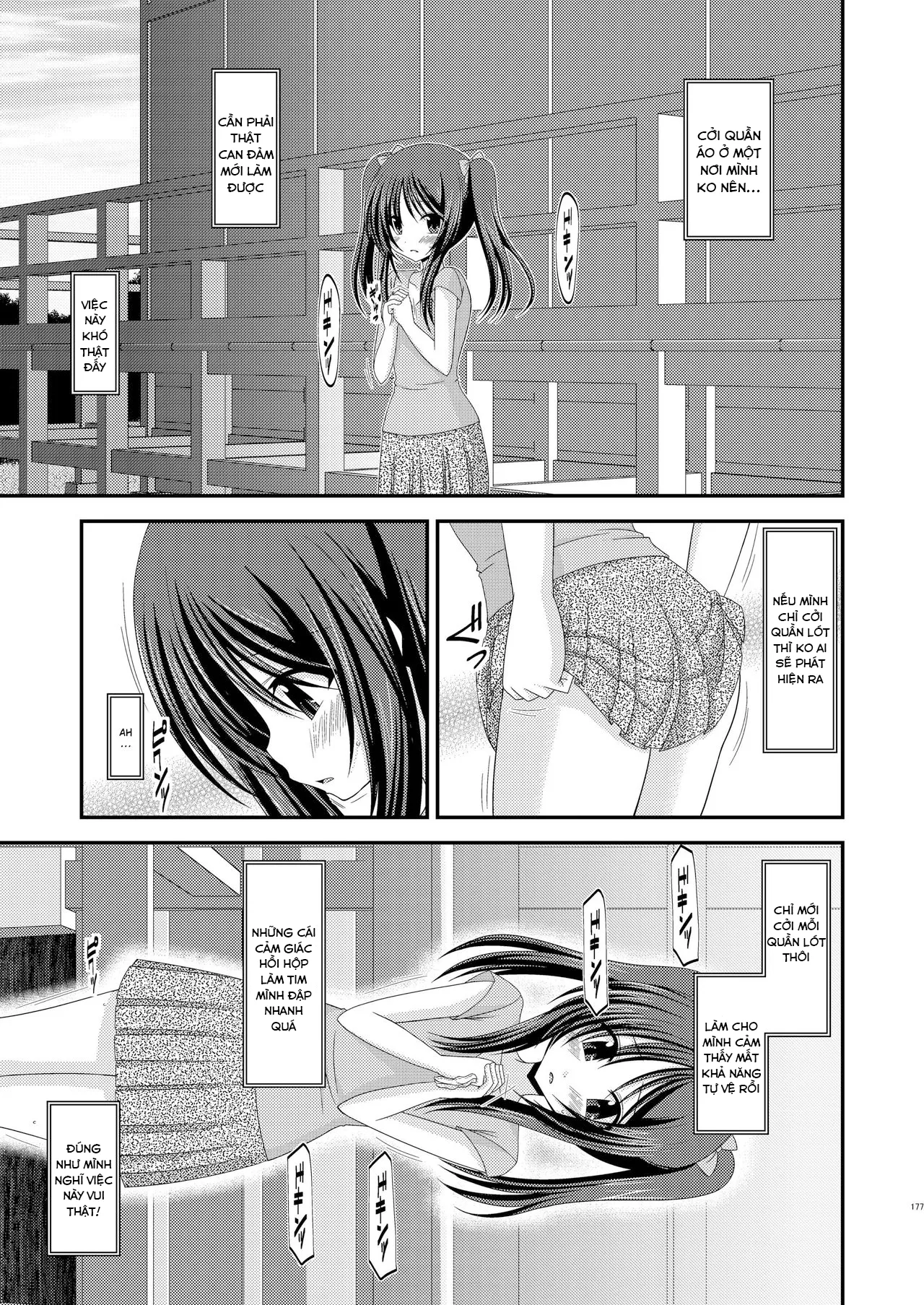 HentaiVN.net - Ảnh 7 - Cô gái thích khoả thân - Chap 11 (hết) [Roshutsu Shoujo Yuugi] - Ngoại truyện 1: Thủ dâm ở chùa