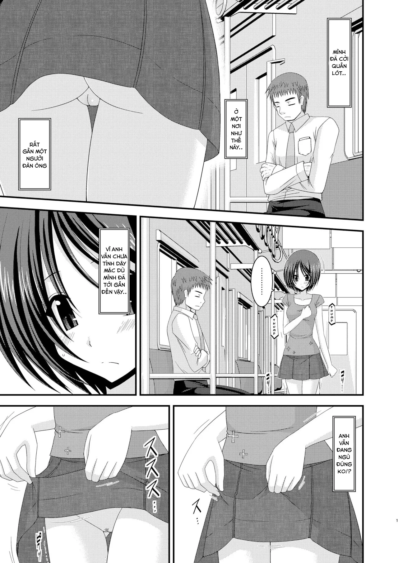 HentaiVN.net - Ảnh 3 - Cô gái thích khoả thân - Chap 11 (hết) [Roshutsu Shoujo Yuugi] - Ngoại truyện 2: Tàu điện
