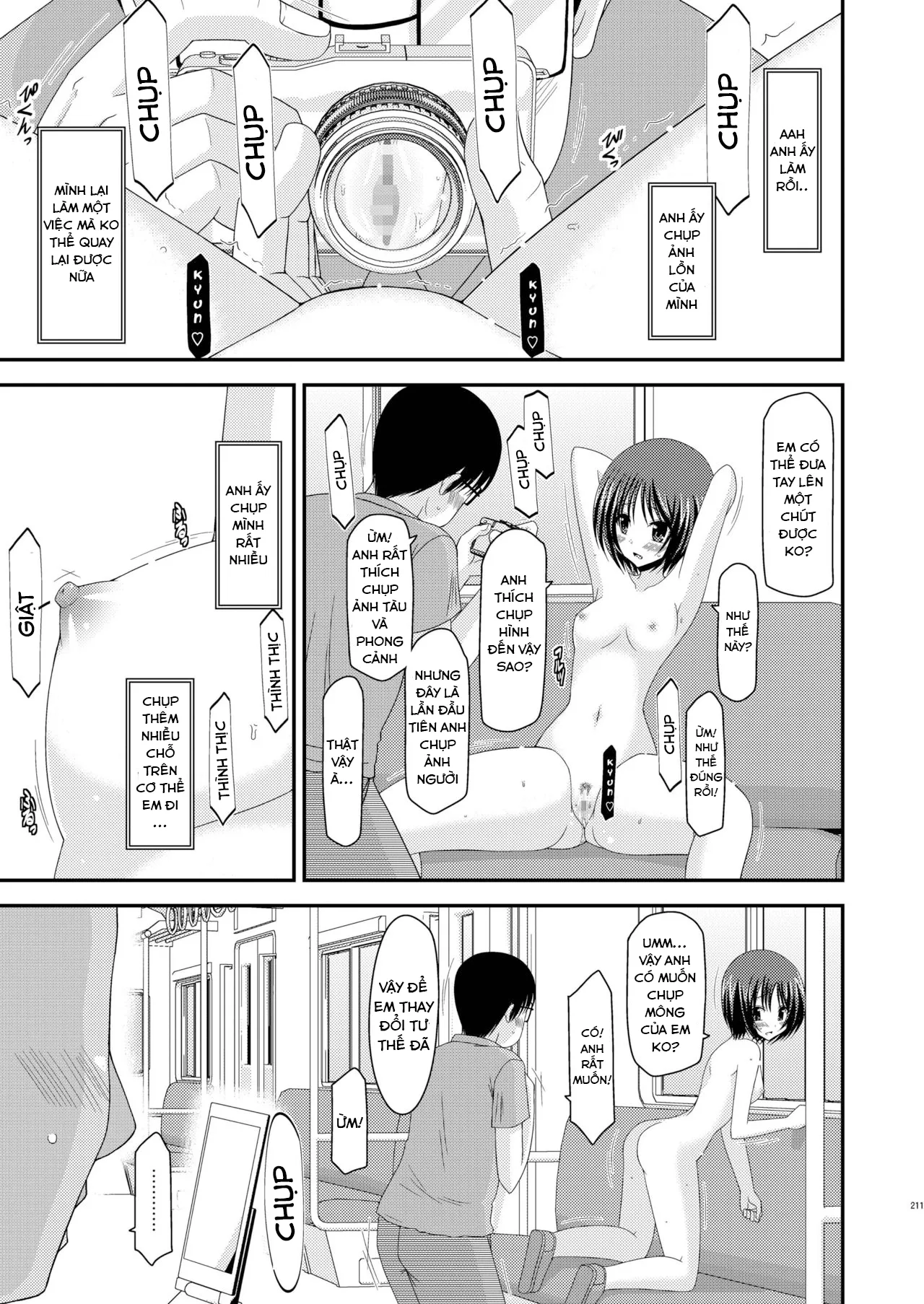 HentaiVN.net - Ảnh 33 - Cô gái thích khoả thân - Chap 11 (hết) [Roshutsu Shoujo Yuugi] - Ngoại truyện 2: Tàu điện