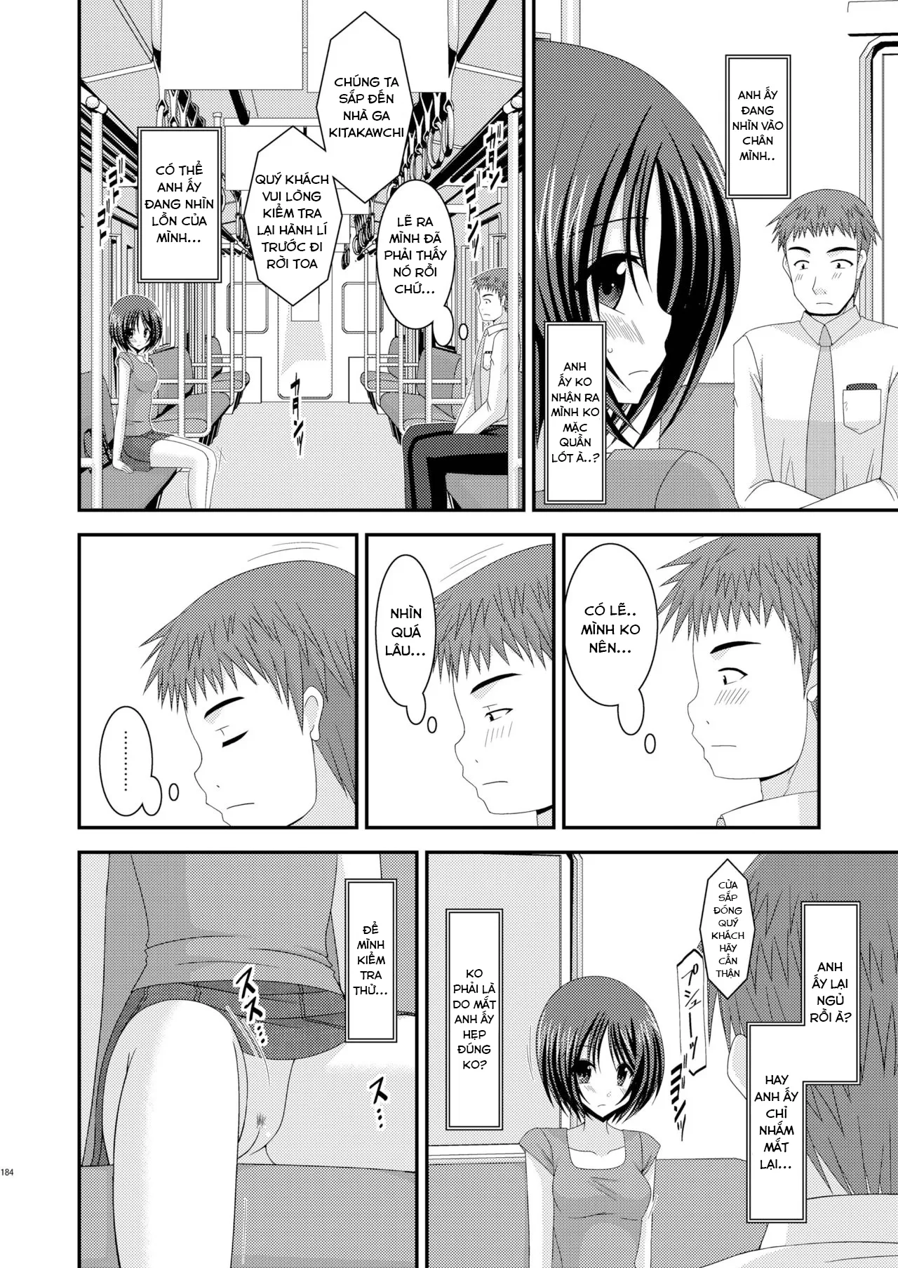 HentaiVN.net - Ảnh 6 - Cô gái thích khoả thân - Chap 11 (hết) [Roshutsu Shoujo Yuugi] - Ngoại truyện 2: Tàu điện