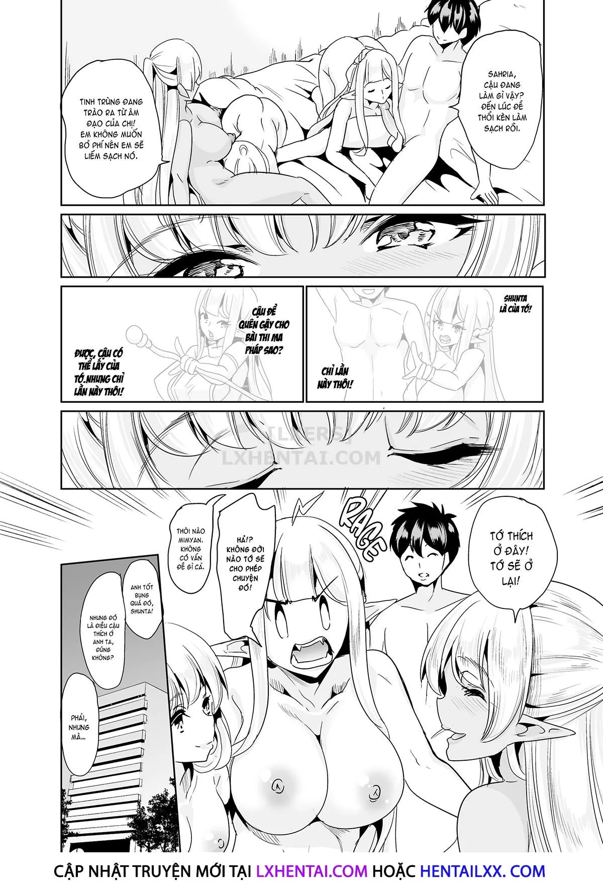 HentaiVN.net - Ảnh 38 - Slutty Elf Sisters Seeking a Husband - Chap 2 - Matchmaking Foursome
