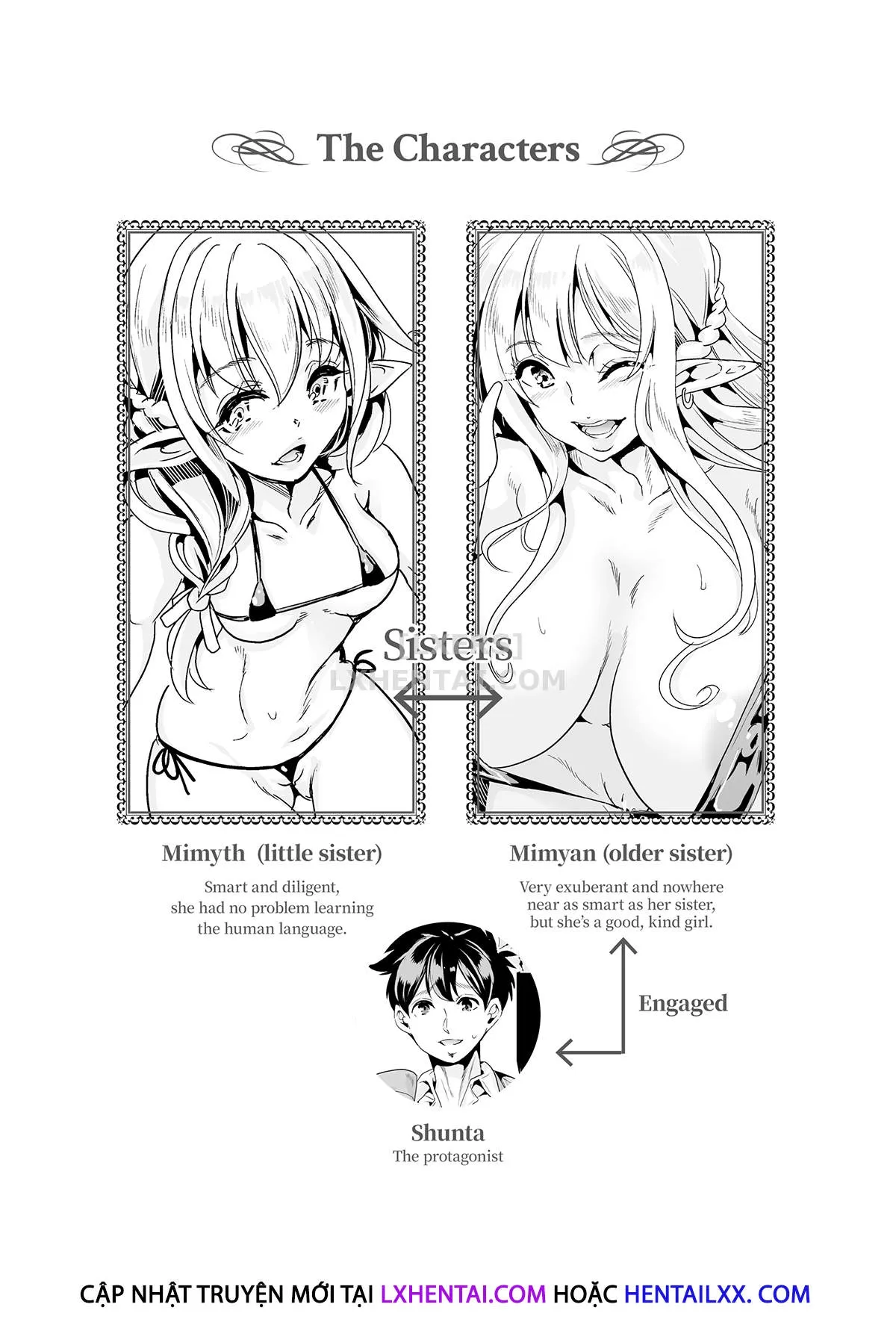 HentaiVN.net - Ảnh 5 - Slutty Elf Sisters Seeking a Husband - Chap 2 - Matchmaking Foursome