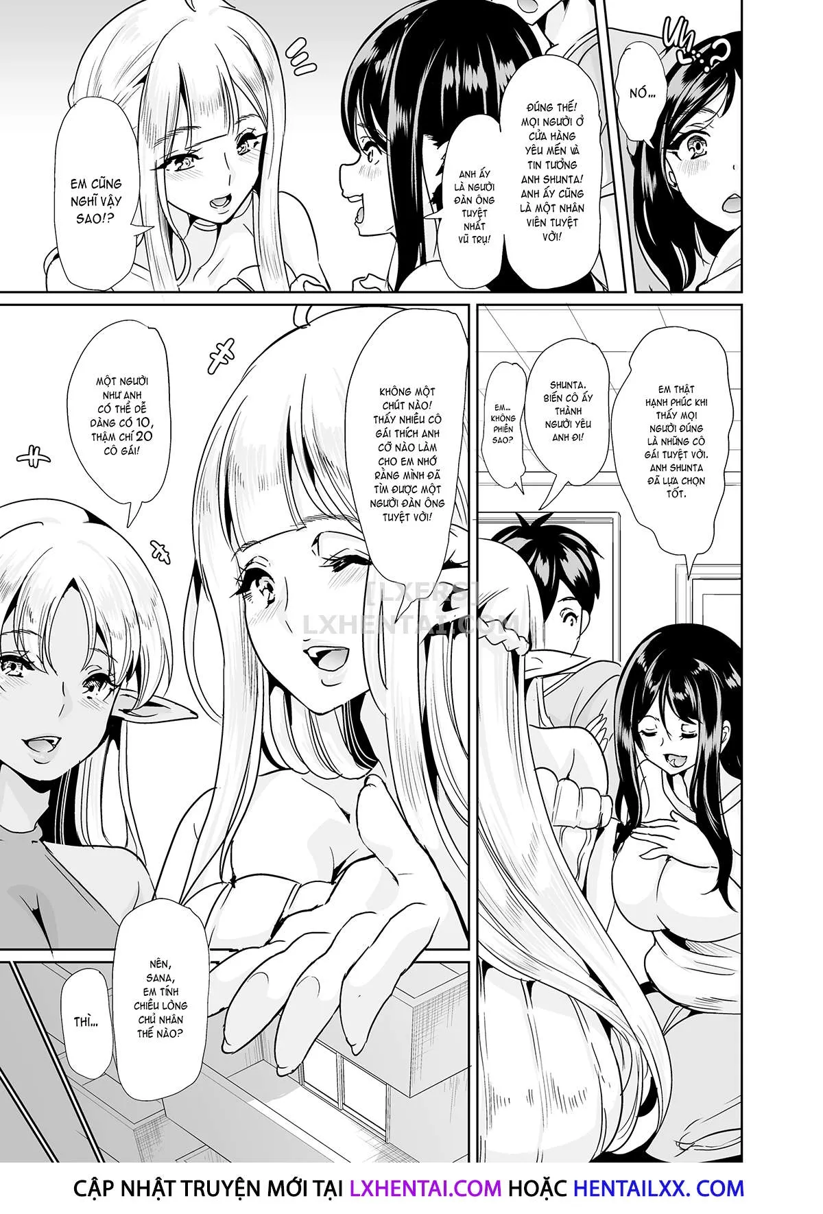 HentaiVN.net - Ảnh 11 - Slutty Elf Sisters Seeking a Husband - Chap 3 - Harem Quartet