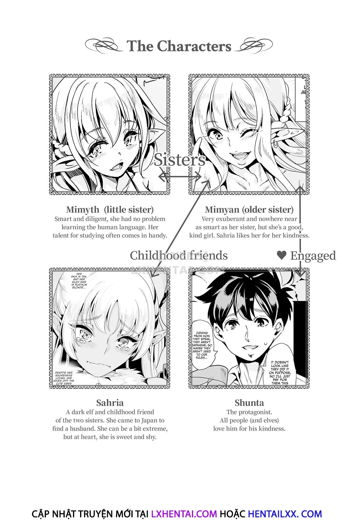 HentaiVN.net - Ảnh 5 - Slutty Elf Sisters Seeking a Husband - Chap 3 - Harem Quartet