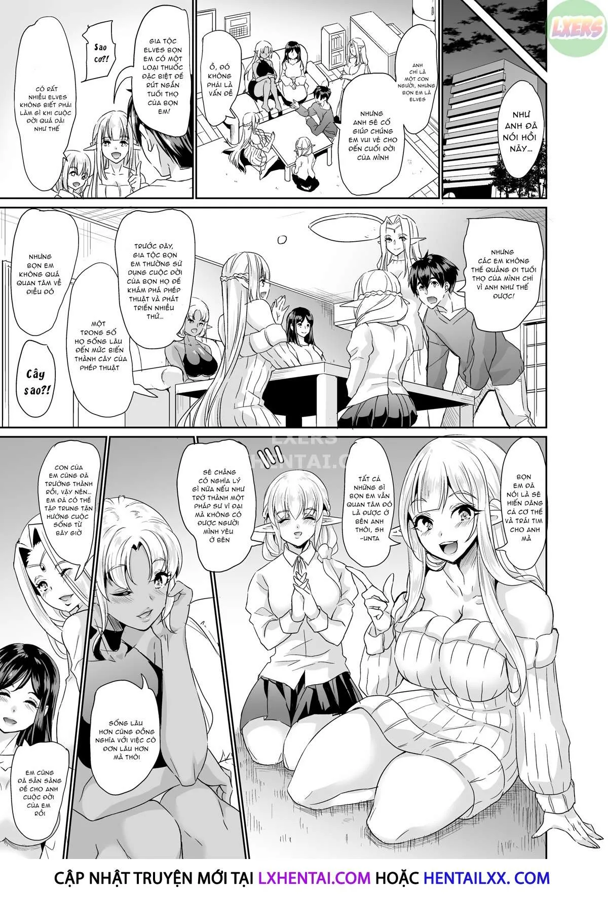 HentaiVN.net - Ảnh 41 - Slutty Elf Sisters Seeking a Husband - Chap 5 - With This Creampie I Thee Wed | END