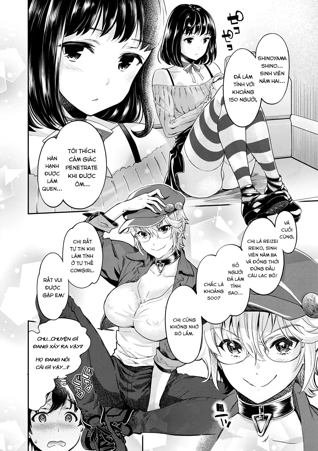 HentaiVN.net - Ảnh 12 - Ishoku Bitch to YariCir Seikatsu [The Fuck Club's Different Hues of Ho] - Chap 1
