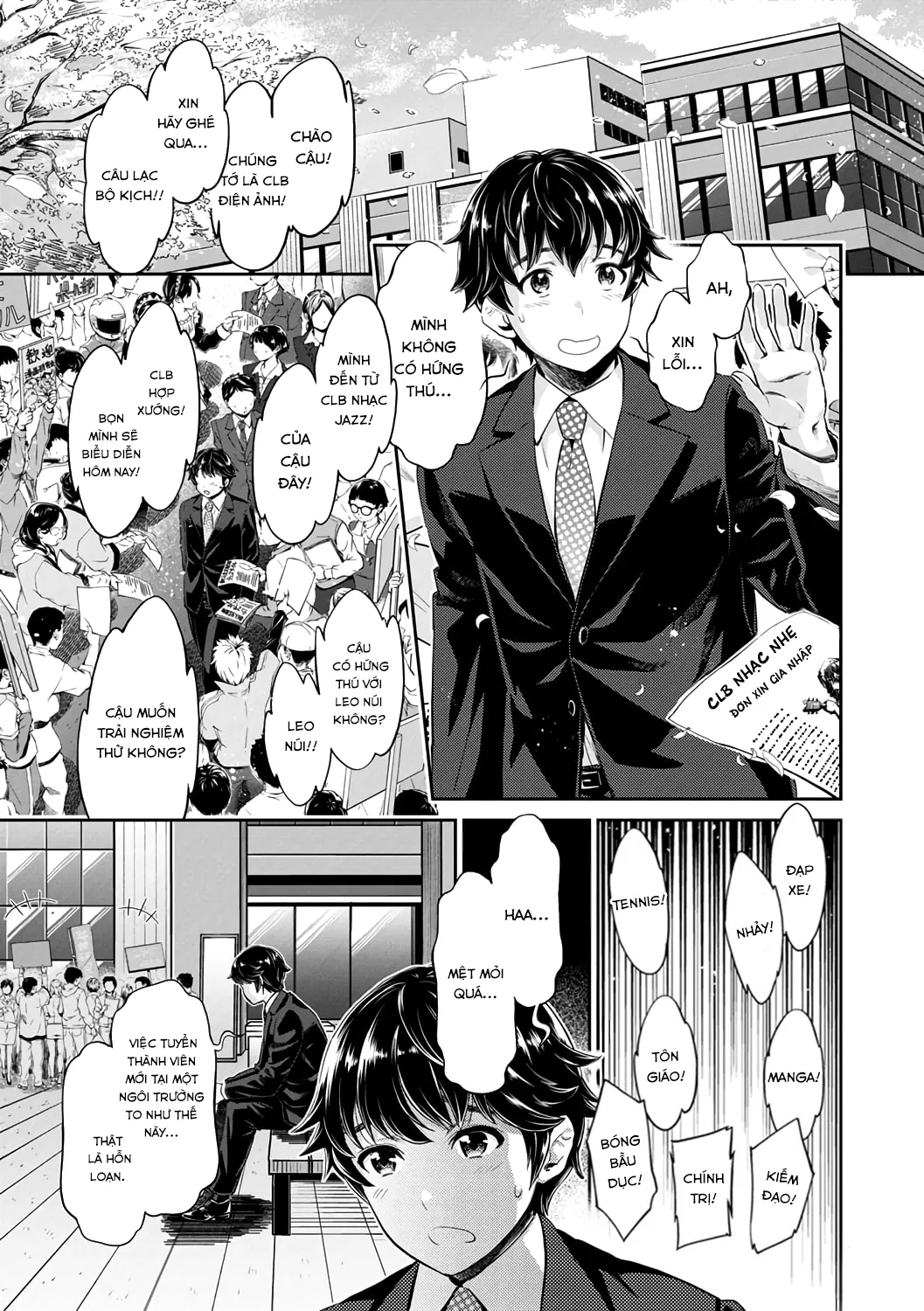 HentaiVN.net - Ảnh 8 - Ishoku Bitch to YariCir Seikatsu [The Fuck Club's Different Hues of Ho] - Chap 1