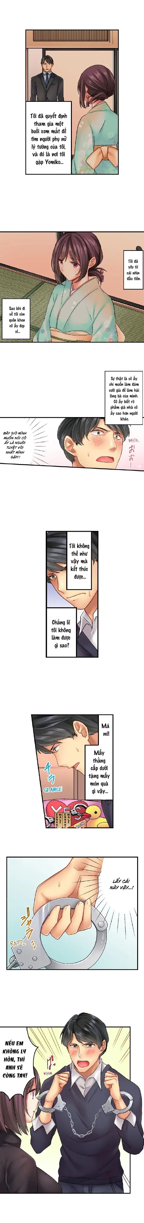 HentaiVN.net - Ảnh 4 - Cuộc sống của cặp đôi mới cưới [OUR KINKY NEWLYWED LIFE] - Chap 1: còng tay...