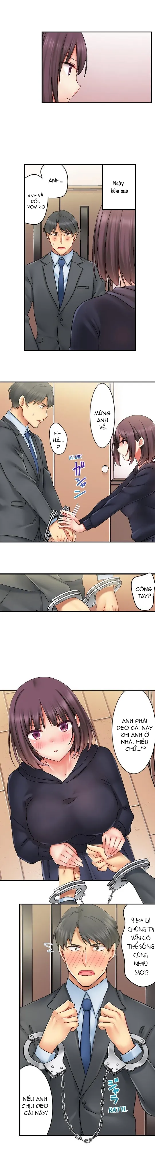 HentaiVN.net - Ảnh 3 - Cuộc sống của cặp đôi mới cưới [OUR KINKY NEWLYWED LIFE] - Chap 4: Ngủ chung