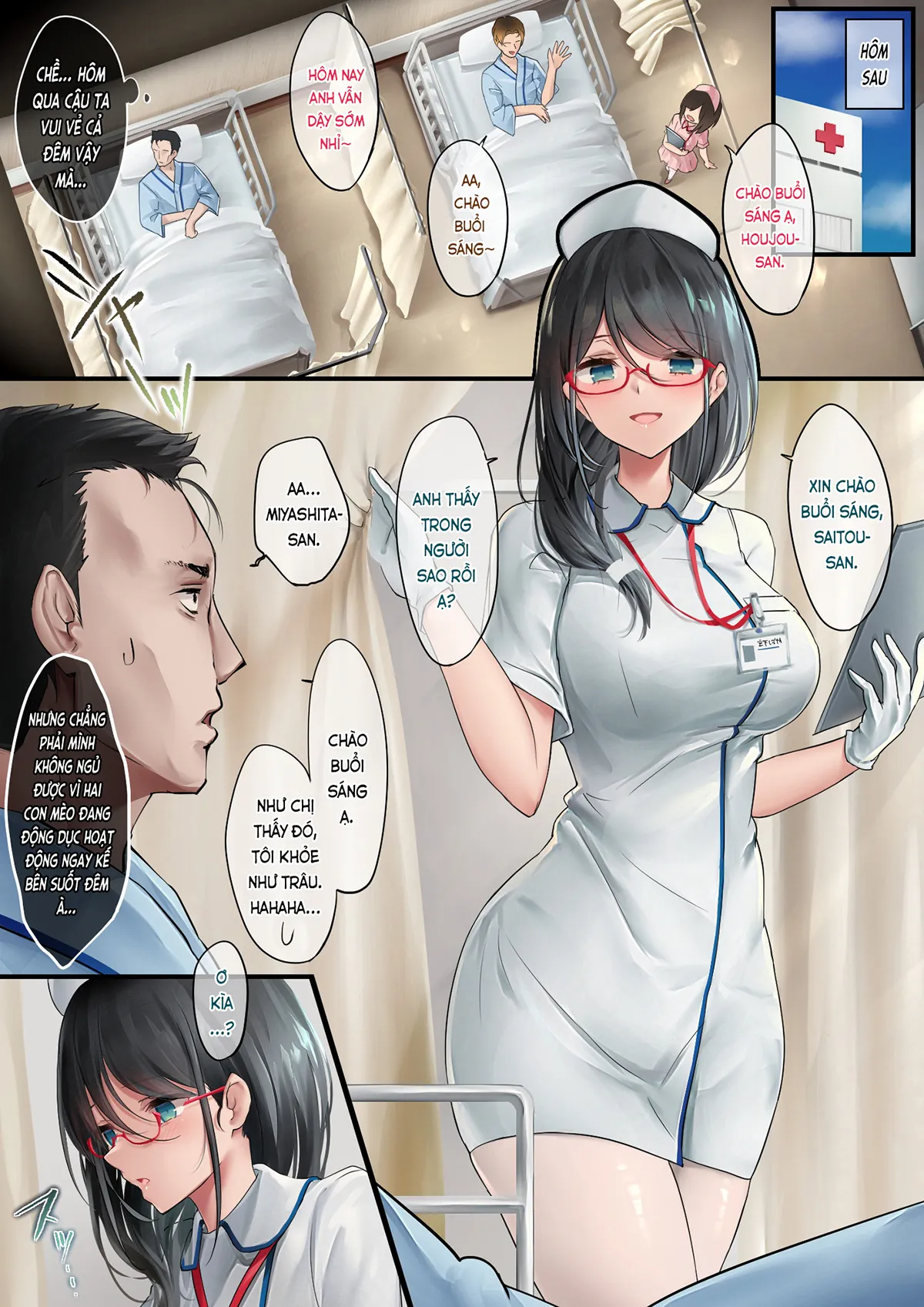HentaiVN.net - Ảnh 4 - Điều dưỡng tươi đẹp (nguyên tác) [Adeyaka Nursing; あでやかナーシング] - Chap 1