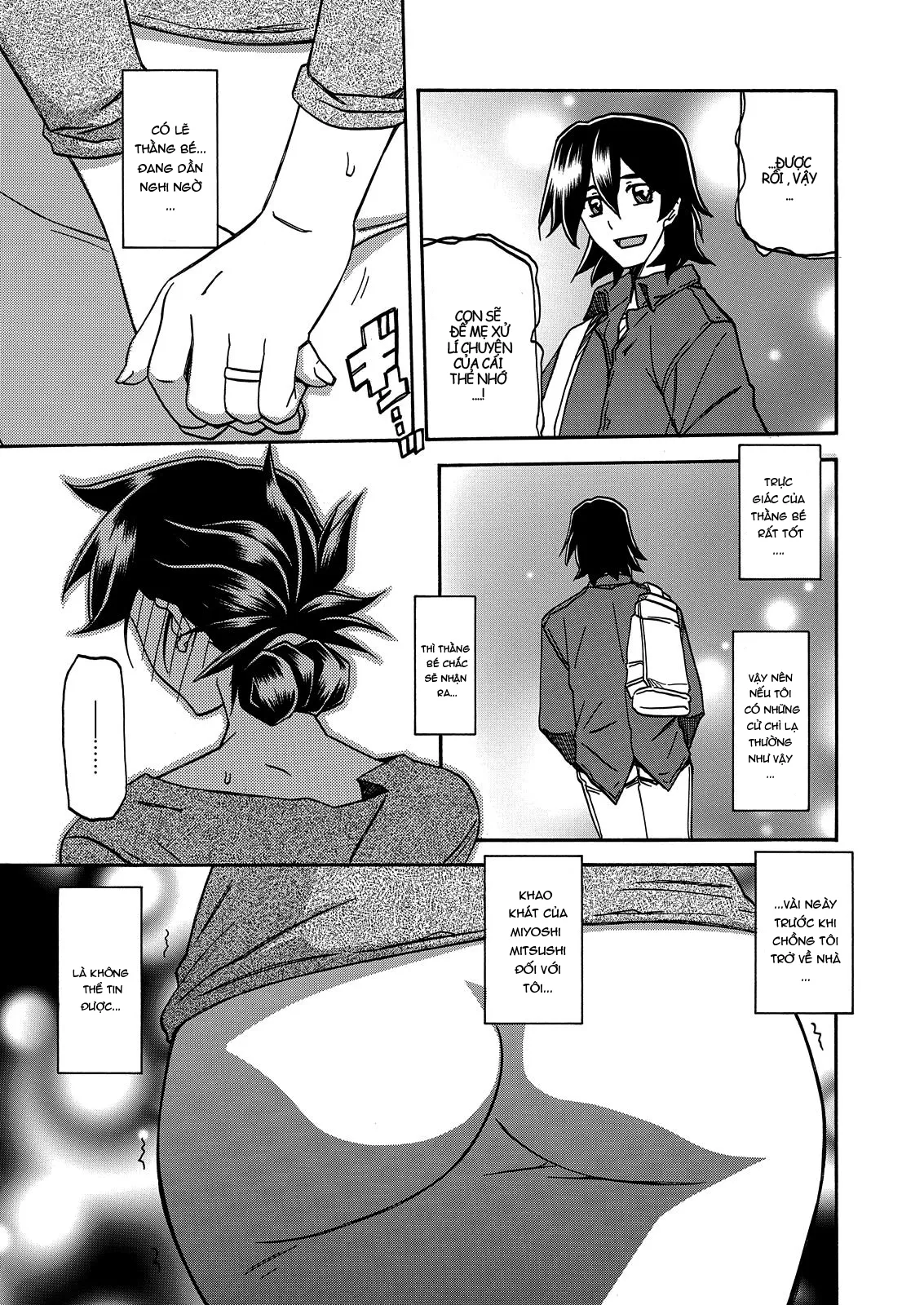 HentaiVN.net - Ảnh 5 - Sự rung chuyển của mặt trăng [Gekkakou no Ori The Tuberose's Cage] - Chap 16 - Cắn rứt