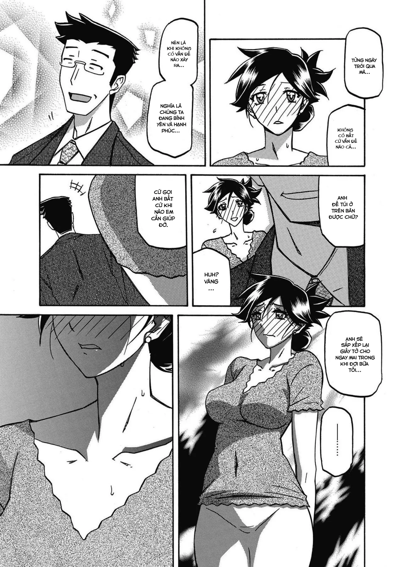 HentaiVN.net - Ảnh 3 - Sự rung chuyển của mặt trăng [Gekkakou no Ori The Tuberose's Cage] - Chap 17 - Ham mê