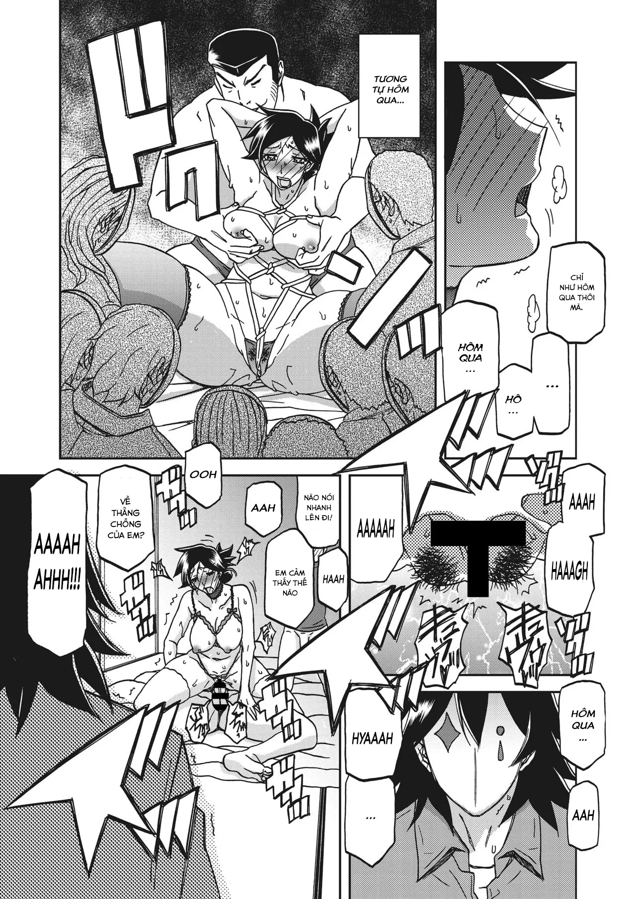 HentaiVN.net - Ảnh 4 - Sự rung chuyển của mặt trăng [Gekkakou no Ori The Tuberose's Cage] - Chap 25 - Phơi bày