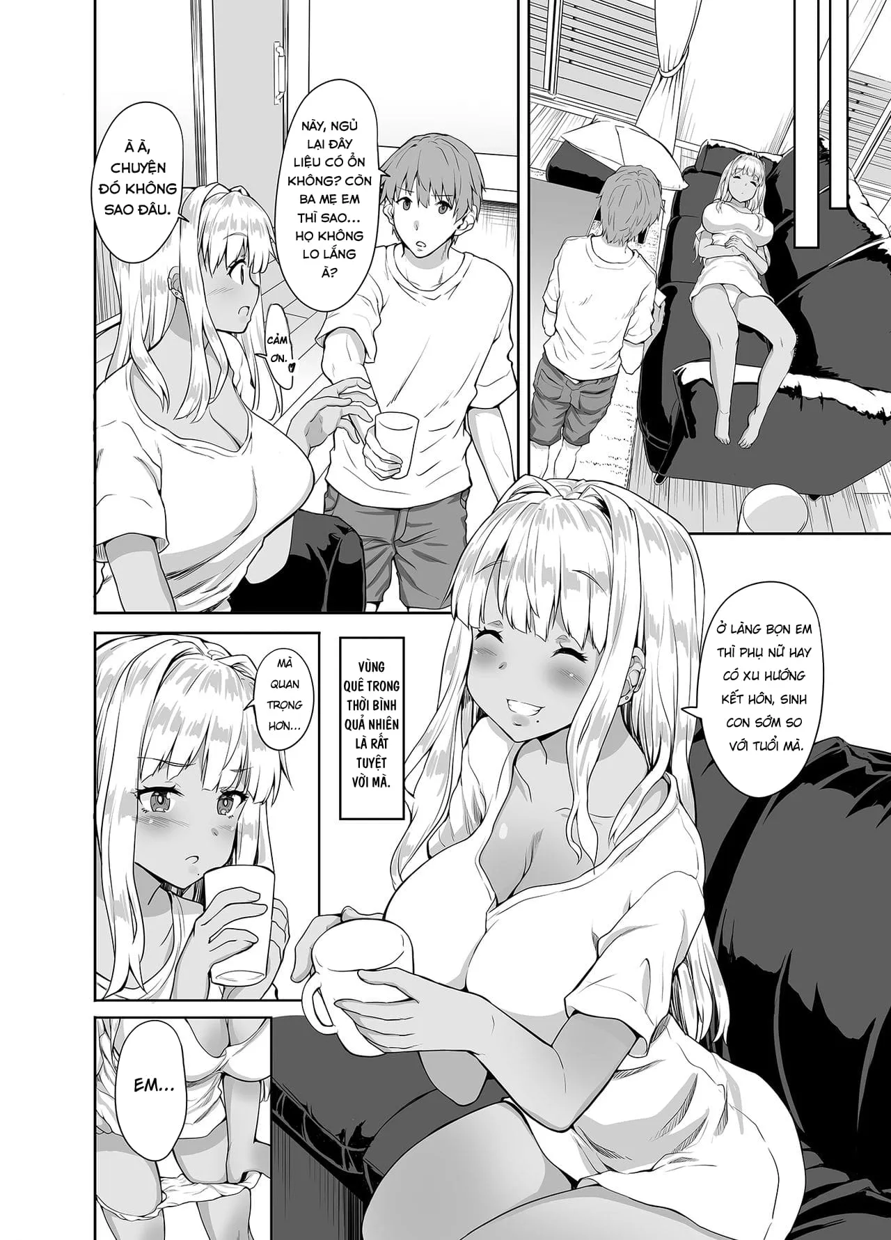 HentaiVN.net - Ảnh 28 - Vợ Nhặt thời bình [Zoku Inaka No Kuro Gal JK To Kekkon Shimashita; Inaka No Kuro Gal JK To Kekkon Shimashita; I Married A Country Kuro-Gyaru JK; Tôi, cô bé da ngăm và cuộc gặp định mệnh] - Oneshot