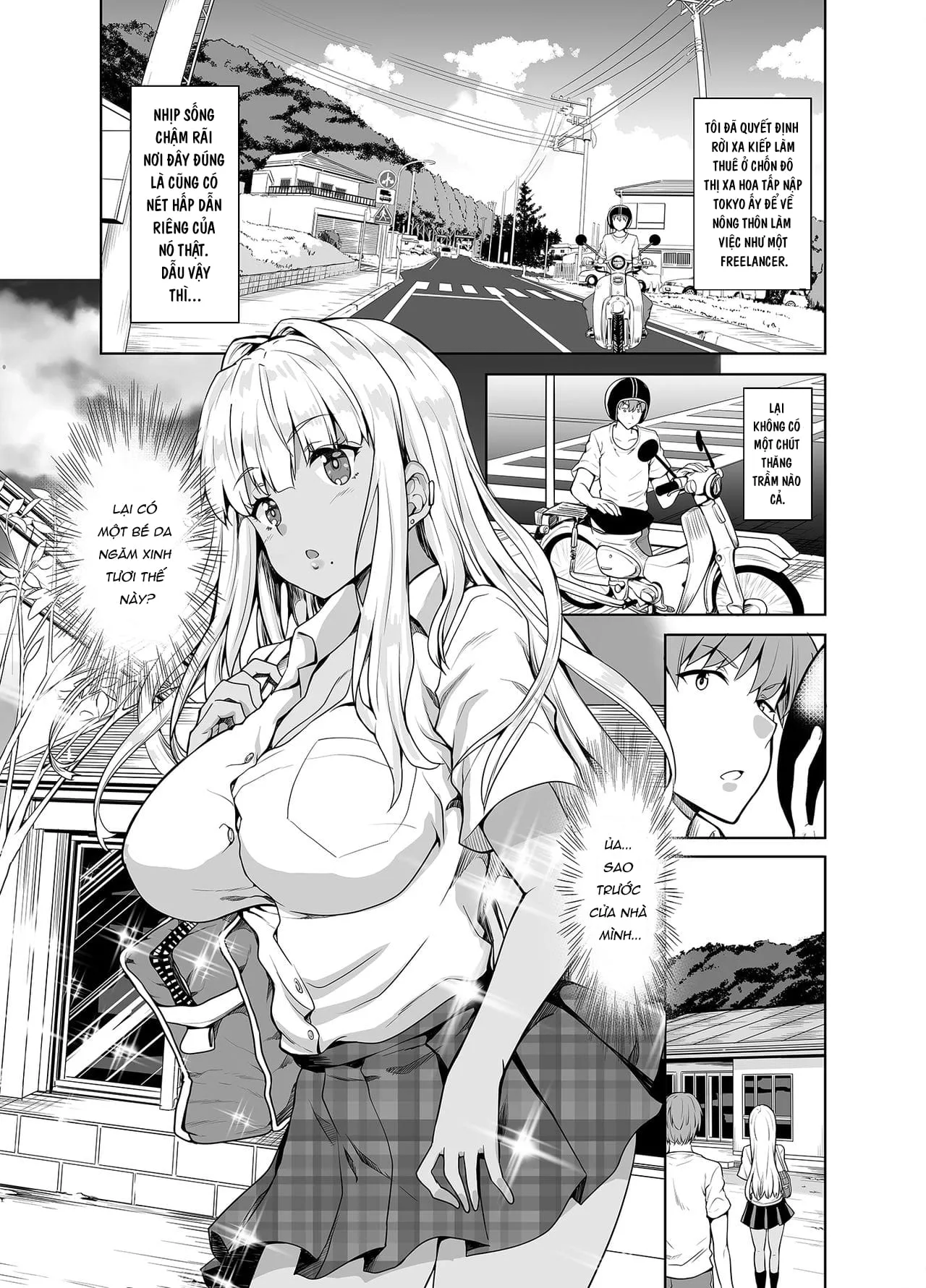 HentaiVN.net - Ảnh 4 - Vợ Nhặt thời bình [Zoku Inaka No Kuro Gal JK To Kekkon Shimashita; Inaka No Kuro Gal JK To Kekkon Shimashita; I Married A Country Kuro-Gyaru JK; Tôi, cô bé da ngăm và cuộc gặp định mệnh] - Oneshot
