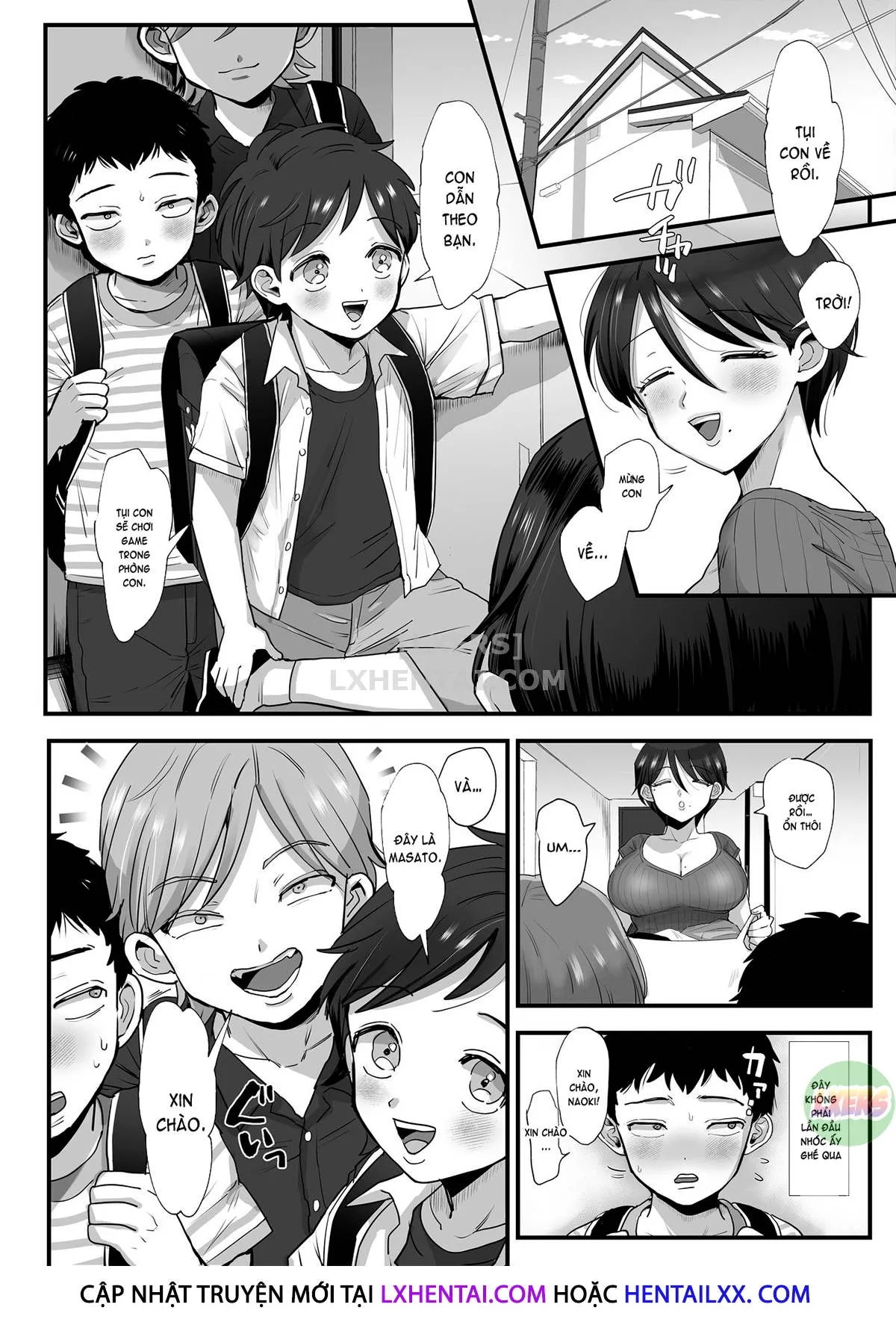 HentaiVN.net - Ảnh 10 - A Narrow-Eyed Gentle Big-Breasted Mama [Hosome Ottori Kyonyuu Mama.] - Chap 1