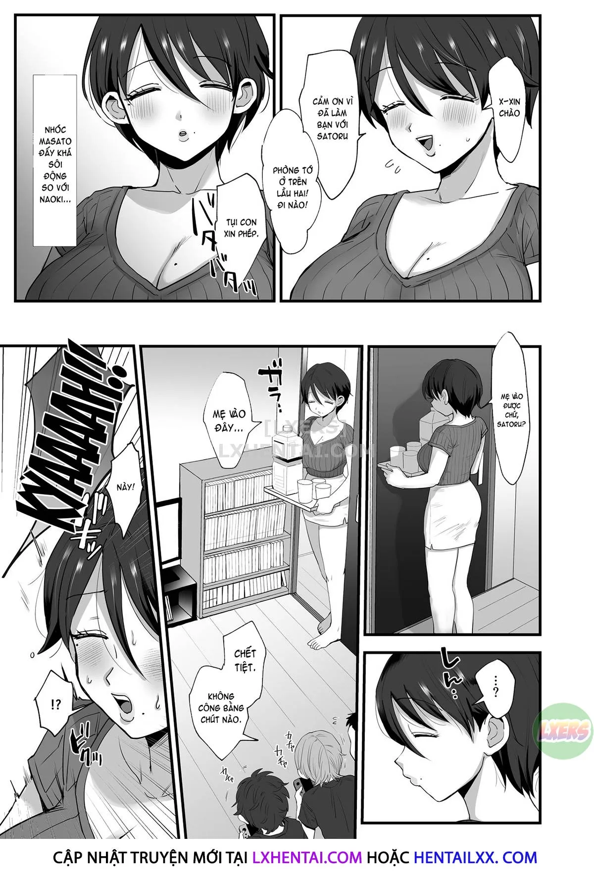 HentaiVN.net - Ảnh 11 - A Narrow-Eyed Gentle Big-Breasted Mama [Hosome Ottori Kyonyuu Mama.] - Chap 1