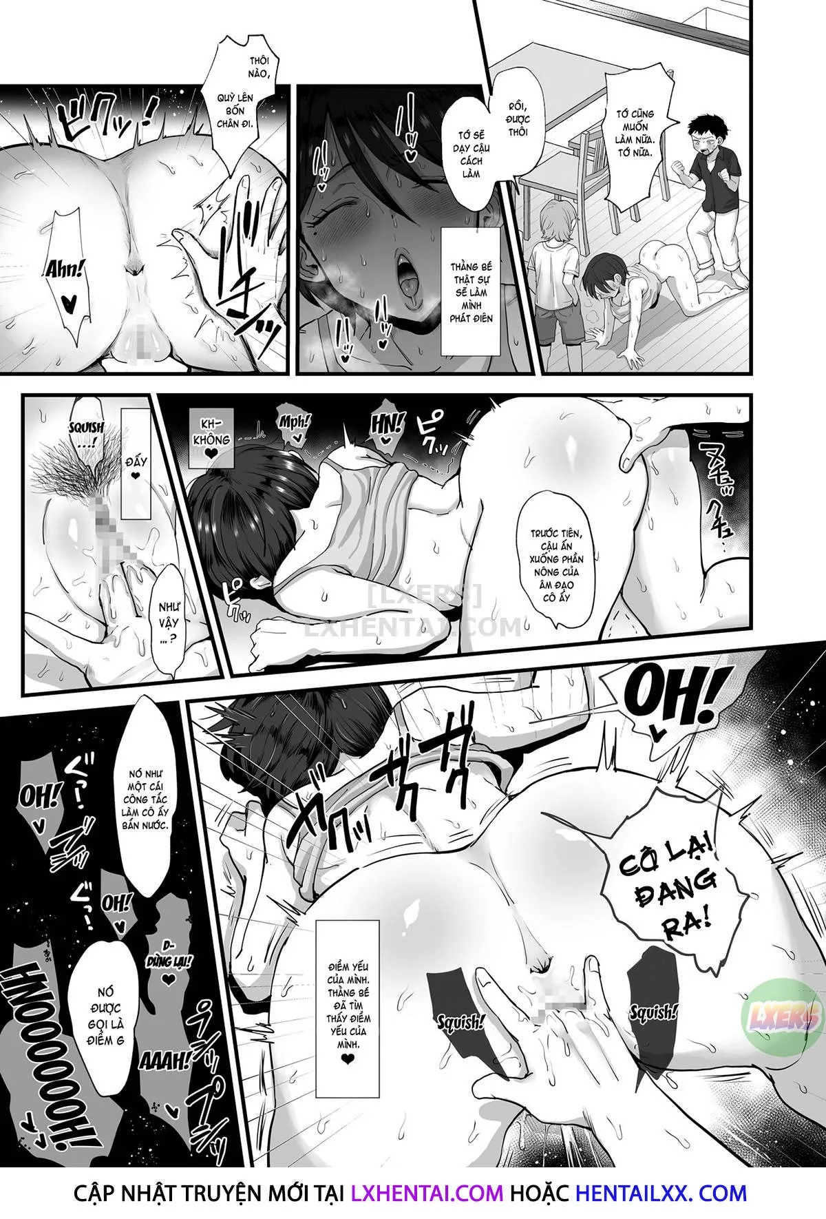 HentaiVN.net - Ảnh 36 - A Narrow-Eyed Gentle Big-Breasted Mama [Hosome Ottori Kyonyuu Mama.] - Chap 1