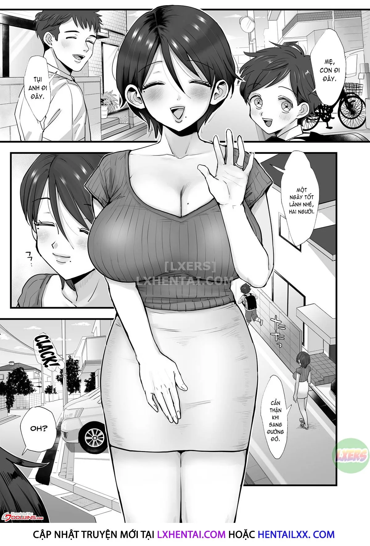 HentaiVN.net - Ảnh 7 - A Narrow-Eyed Gentle Big-Breasted Mama [Hosome Ottori Kyonyuu Mama.] - Chap 1
