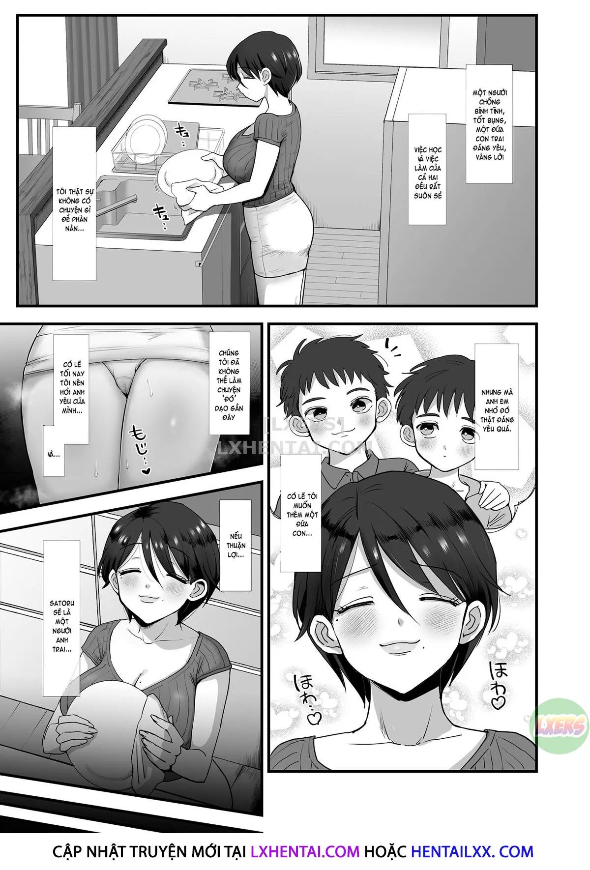 HentaiVN.net - Ảnh 9 - A Narrow-Eyed Gentle Big-Breasted Mama [Hosome Ottori Kyonyuu Mama.] - Chap 1