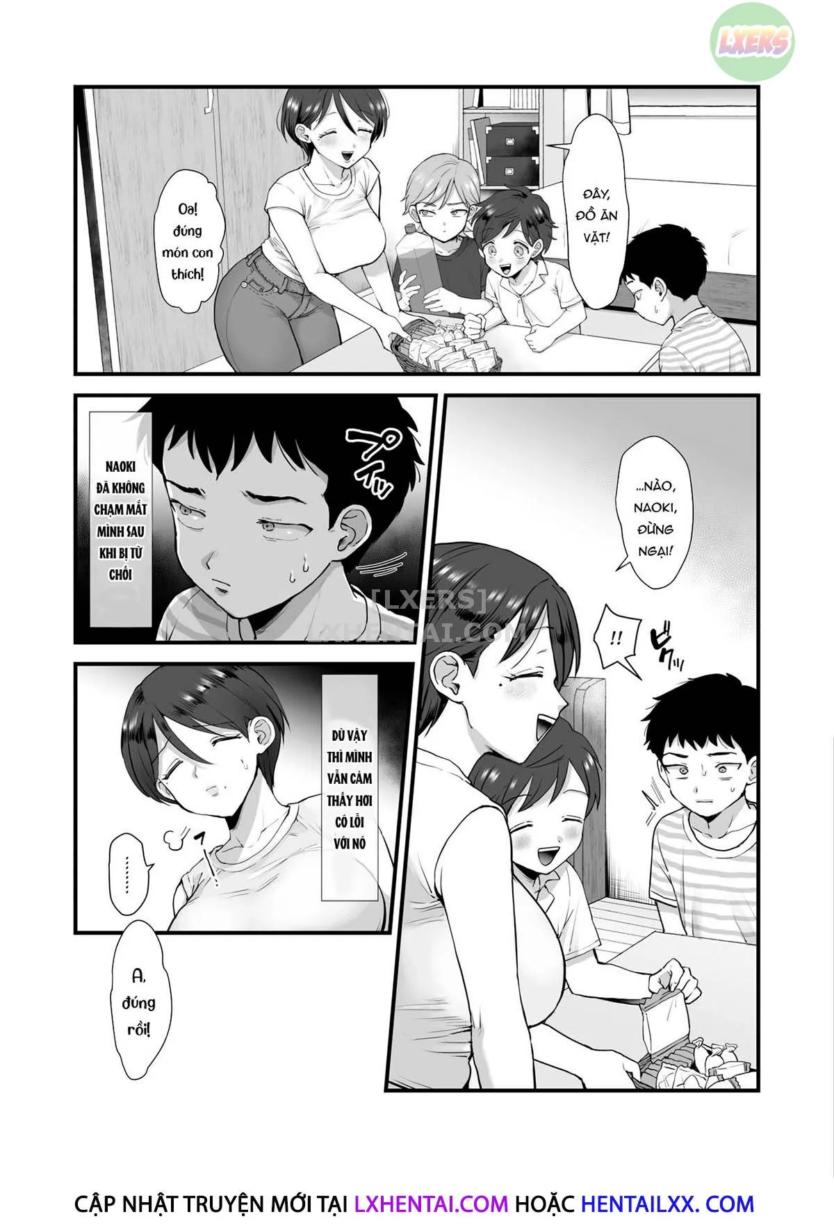 HentaiVN.net - Ảnh 5 - A Narrow-Eyed Gentle Big-Breasted Mama [Hosome Ottori Kyonyuu Mama.] - Chap 2