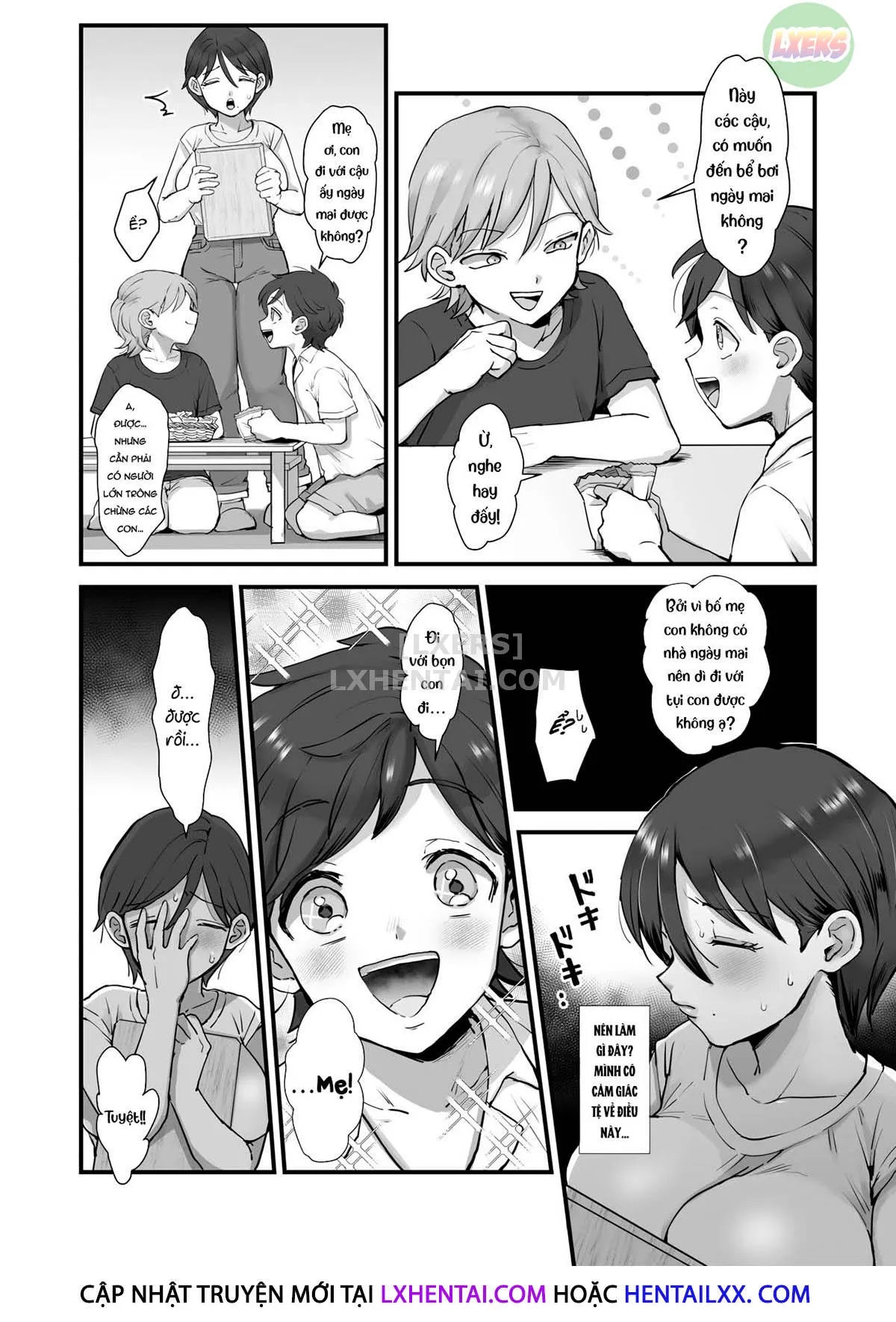 HentaiVN.net - Ảnh 6 - A Narrow-Eyed Gentle Big-Breasted Mama [Hosome Ottori Kyonyuu Mama.] - Chap 2