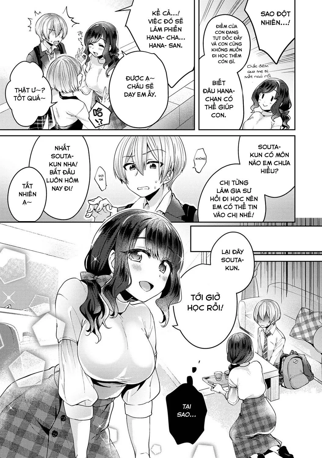 HentaiVN.net - Ảnh 10 - Mối tình thuần khiết ngang trái [Fushidara na Junai -Toshishita Danshi ni Netorarete...;Immoral Pure Love -NTRed by younger boy...;ふしだらな純愛-年下男子に寝取られて…] - Chap 1