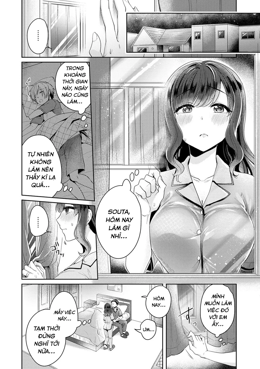 HentaiVN.net - Ảnh 8 - Mối tình thuần khiết ngang trái [Fushidara na Junai -Toshishita Danshi ni Netorarete...;Immoral Pure Love -NTRed by younger boy...;ふしだらな純愛-年下男子に寝取られて…] - Chap 4