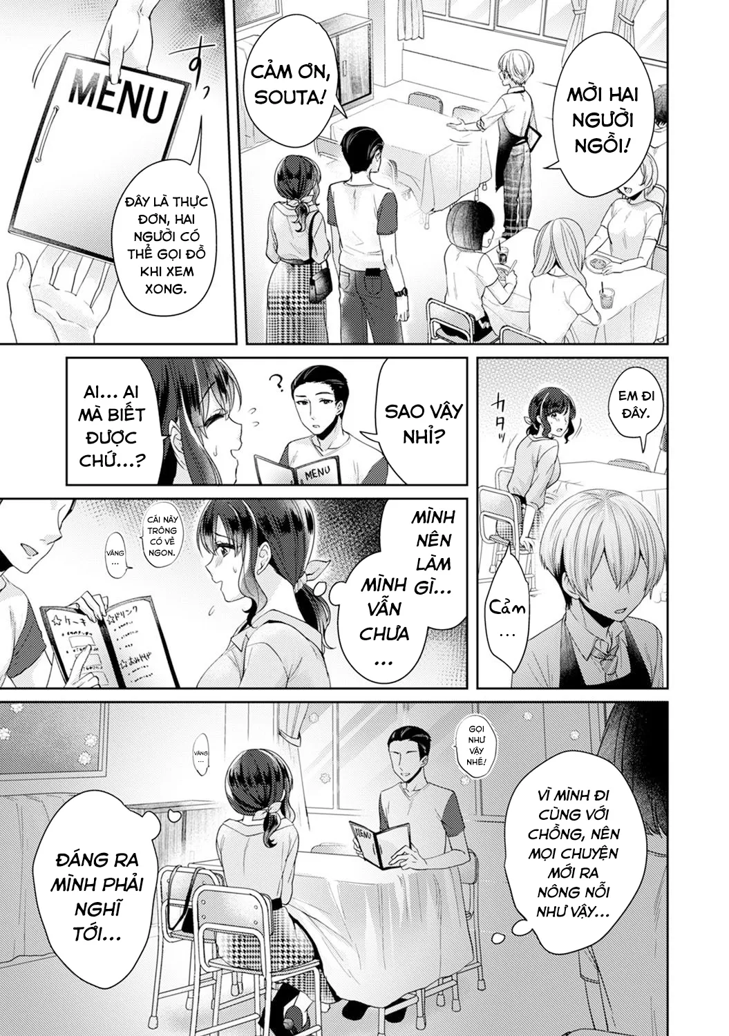 HentaiVN.net - Ảnh 5 - Mối tình thuần khiết ngang trái [Fushidara na Junai -Toshishita Danshi ni Netorarete...;Immoral Pure Love -NTRed by younger boy...;ふしだらな純愛-年下男子に寝取られて…] - Chap 5