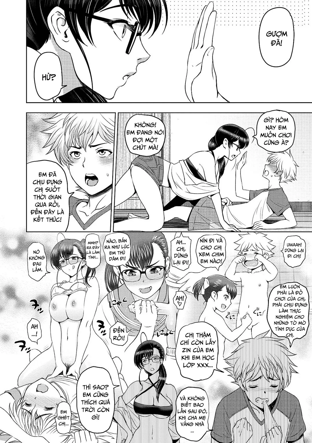 HentaiVN.net - Ảnh 9 - Chị gái siêu dâm đãng [Dosukebe Onei-chan; Perverted Onei-chan] - Chap 1