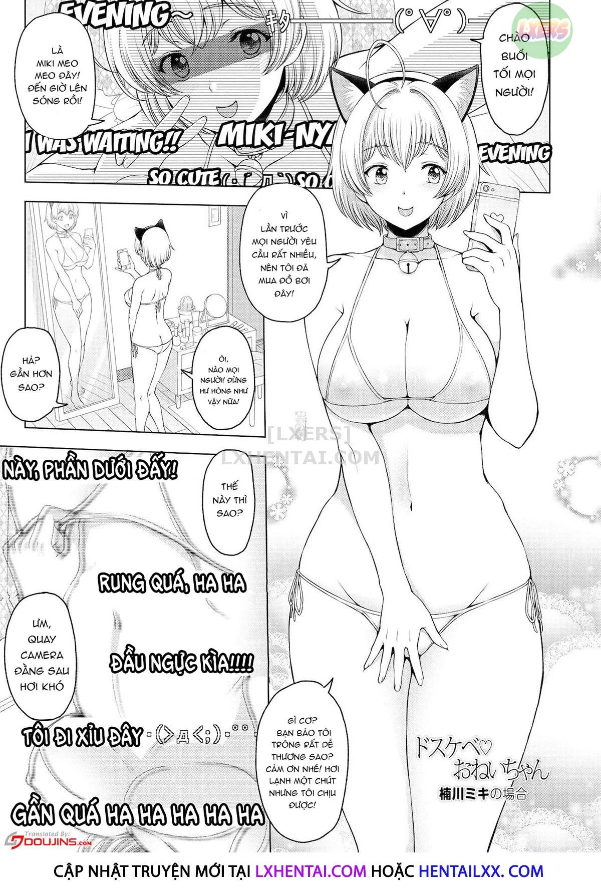 HentaiVN.net - Ảnh 5 - Chị gái siêu dâm đãng [Dosukebe Onei-chan; Perverted Onei-chan] - Chap 2