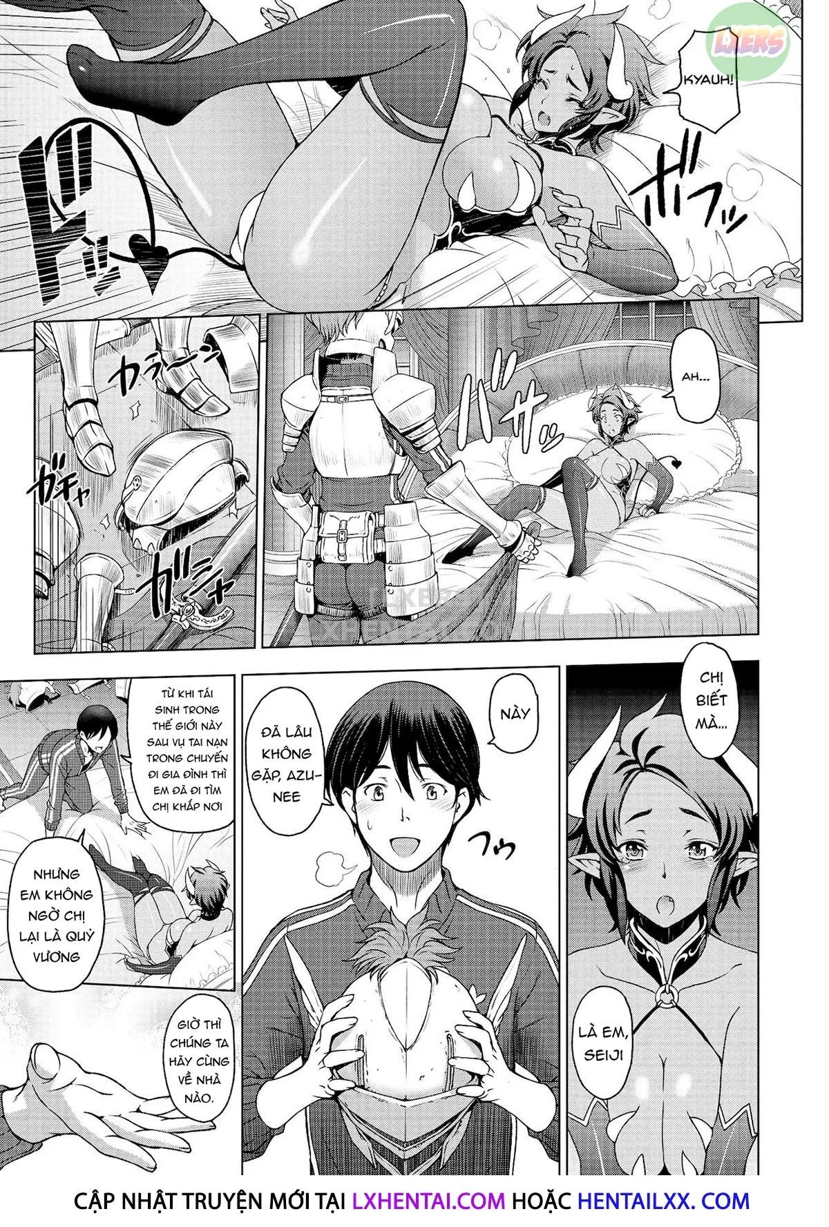 HentaiVN.net - Ảnh 7 - Chị gái siêu dâm đãng [Dosukebe Onei-chan; Perverted Onei-chan] - Chap 3