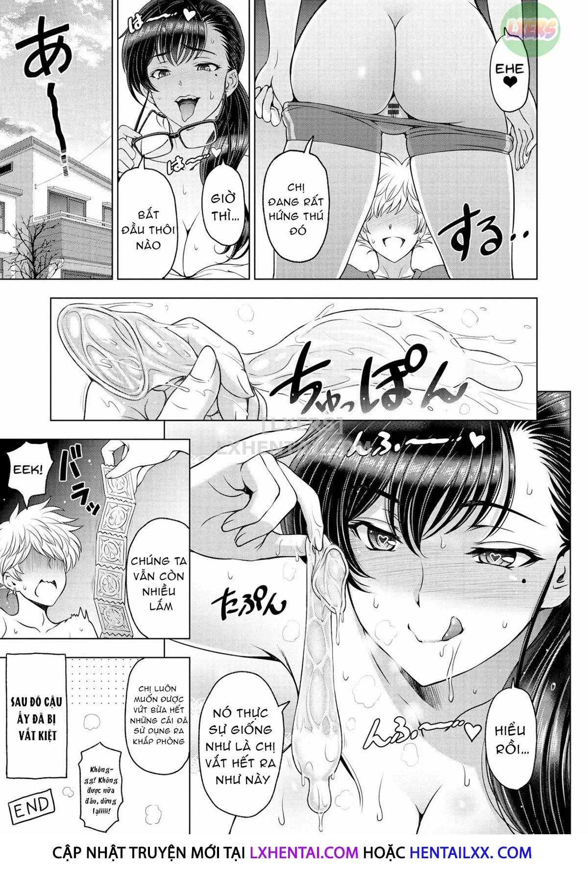 HentaiVN.net - Ảnh 6 - Chị gái siêu dâm đãng [Dosukebe Onei-chan; Perverted Onei-chan] - Chap 12 - END