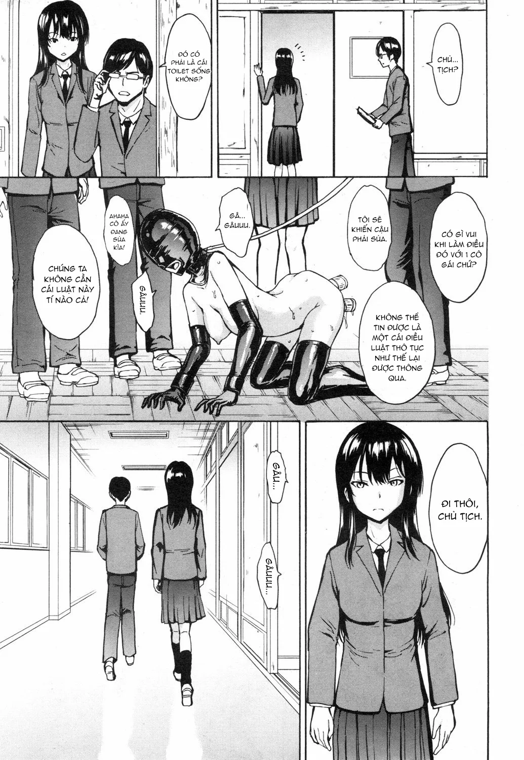 HentaiVN.net - Ảnh 13 - Chủ tịch hội học sinh trường tôi là toilet thịt! [Nikubenki Secchihou ...Seitokaichou Kanzaki Hitomi no Baai...; 肉便器設置法〈生徒会長 神崎瞳の場合] - Oneshot