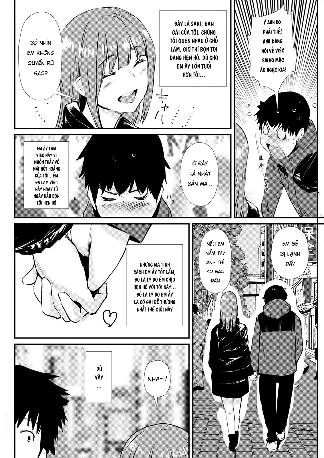 HentaiVN.net - Ảnh 4 - Cô nàng không áo lót [No Bra Kanojo] - Oneshot