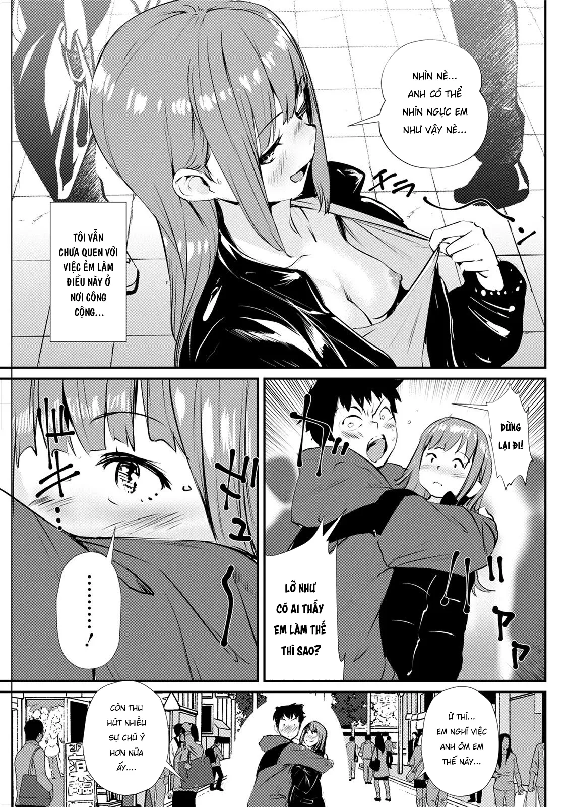 HentaiVN.net - Ảnh 5 - Cô nàng không áo lót [No Bra Kanojo] - Oneshot