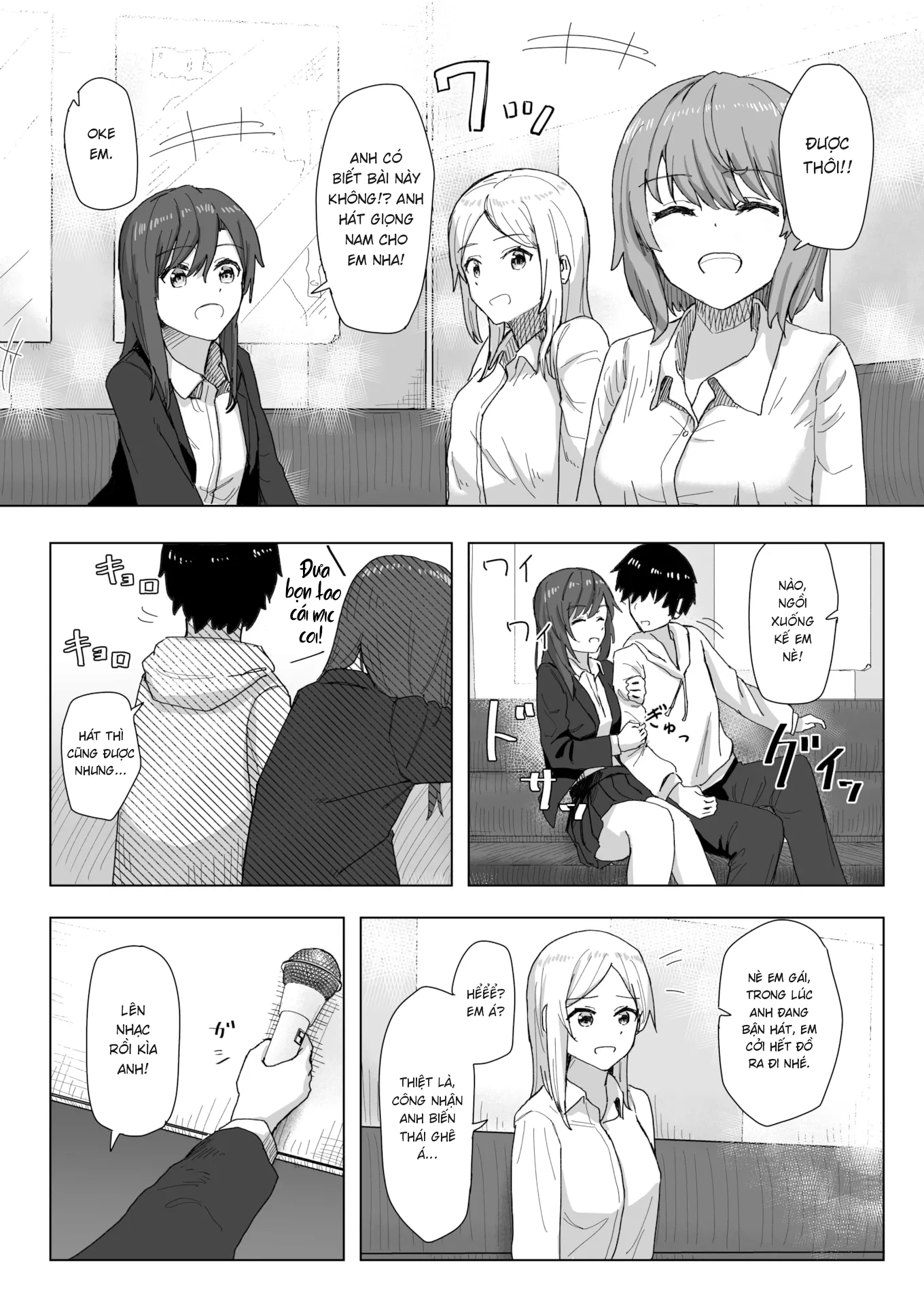 HentaiVN.net - Ảnh 4 - Nhật ký hoán đổi thường thức - Chap 4: Hội bạn cẩu huyết karaoke
