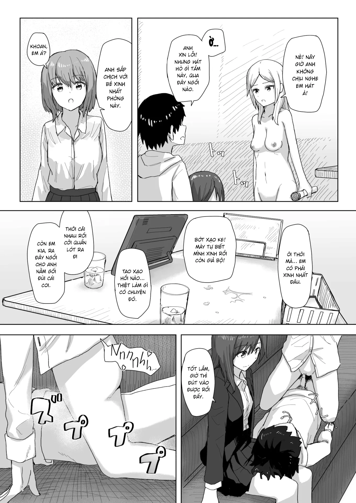 HentaiVN.net - Ảnh 9 - Nhật ký hoán đổi thường thức - Chap 4: Hội bạn cẩu huyết karaoke