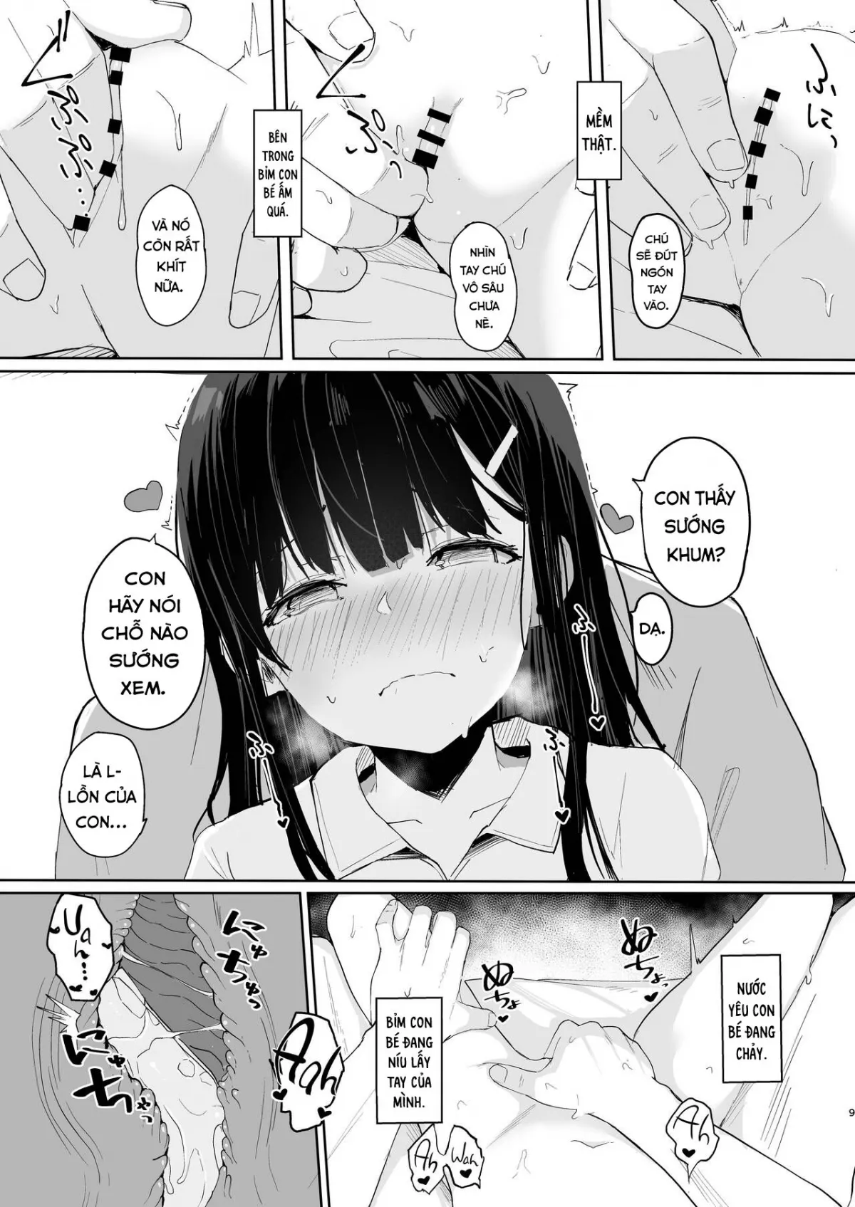 HentaiVN.net - Ảnh 9 - Về quê thăm cháu. [I Came Back in Summer For My Niece : Natsu ni Kaeru no wa Mei (Kimi) no Tame] - Oneshot