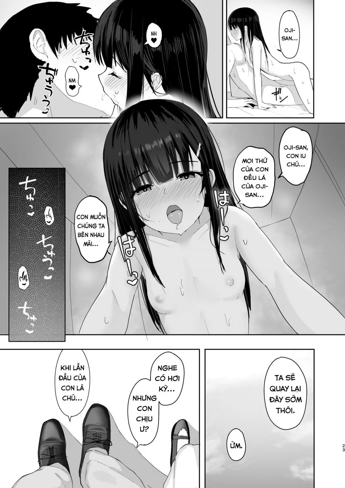 HentaiVN.net - Ảnh 23 - Về quê thăm cháu. [I Came Back in Summer For My Niece : Natsu ni Kaeru no wa Mei (Kimi) no Tame] - Oneshot