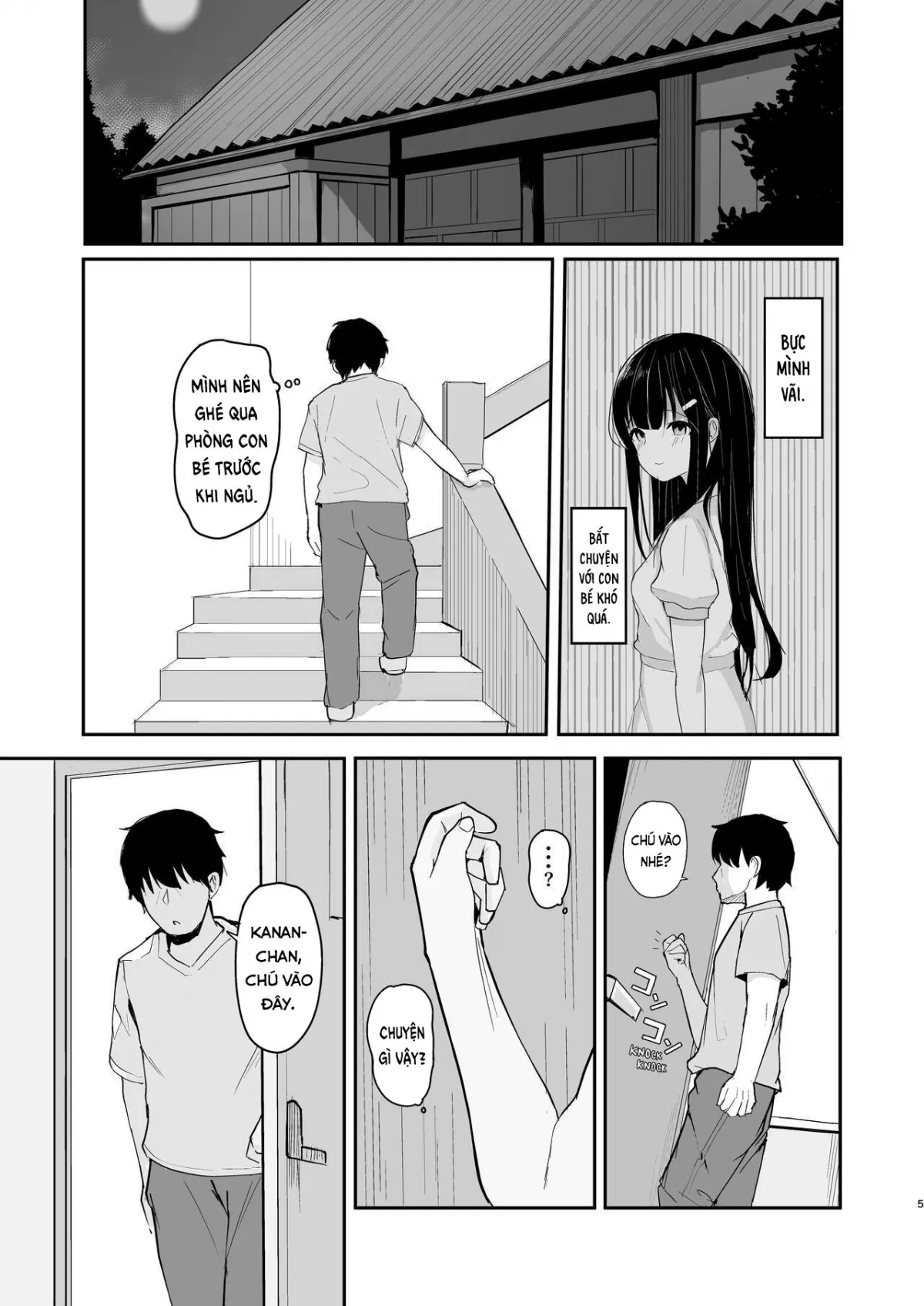 HentaiVN.net - Ảnh 5 - Về quê thăm cháu. [I Came Back in Summer For My Niece : Natsu ni Kaeru no wa Mei (Kimi) no Tame] - Oneshot